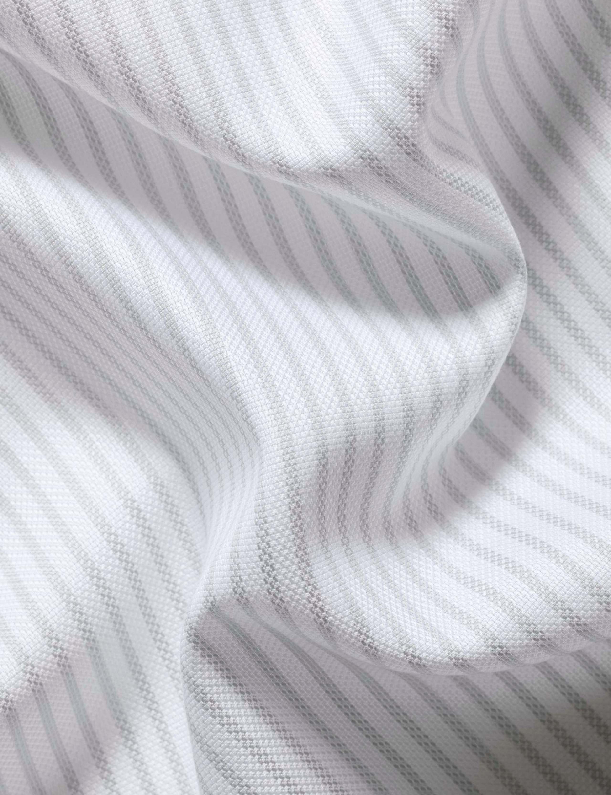 Slim Fit Non Iron Striped Oxford Shirt 7 of 7