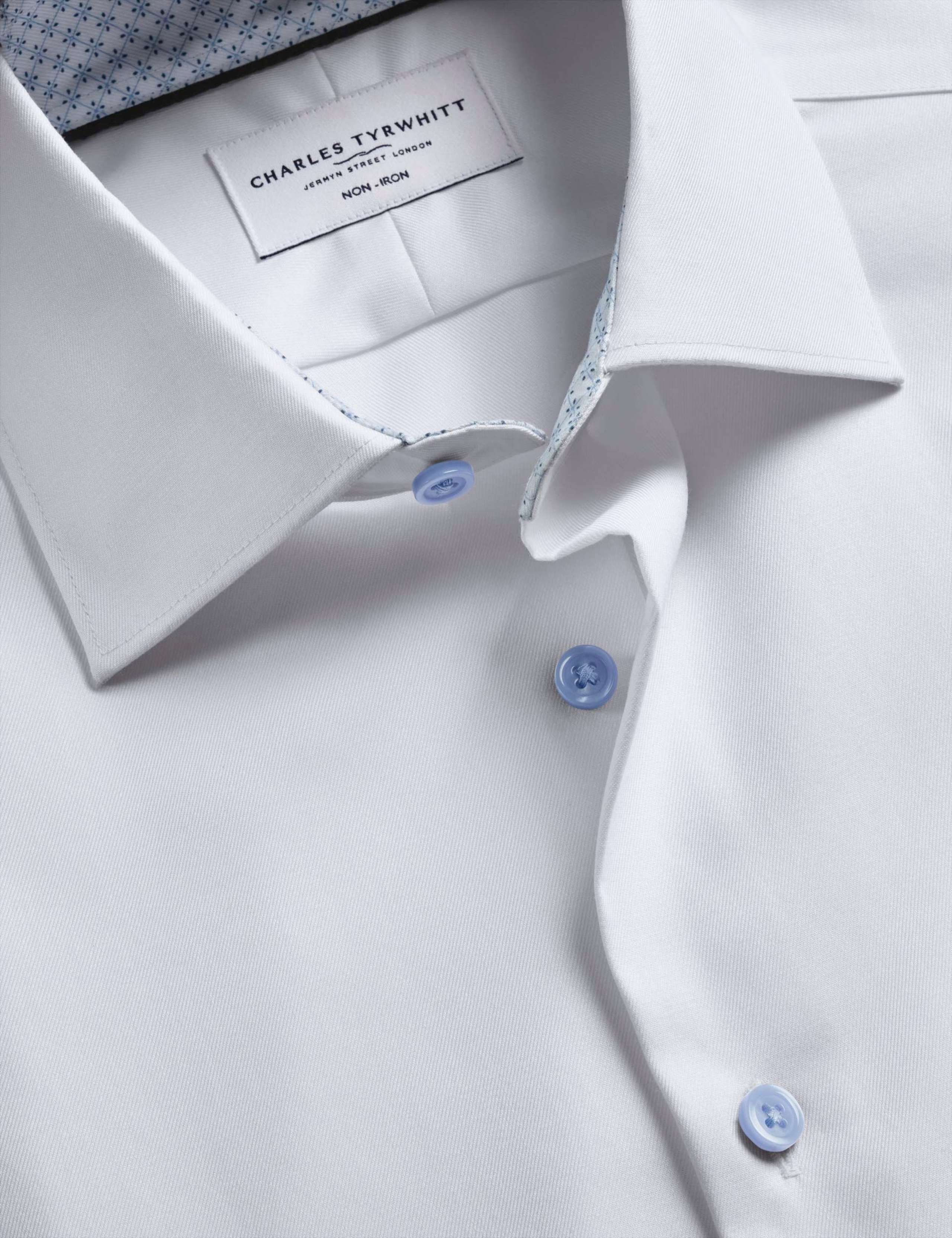 Slim Fit Non Iron Pure Cotton Trim Shirt 7 of 7