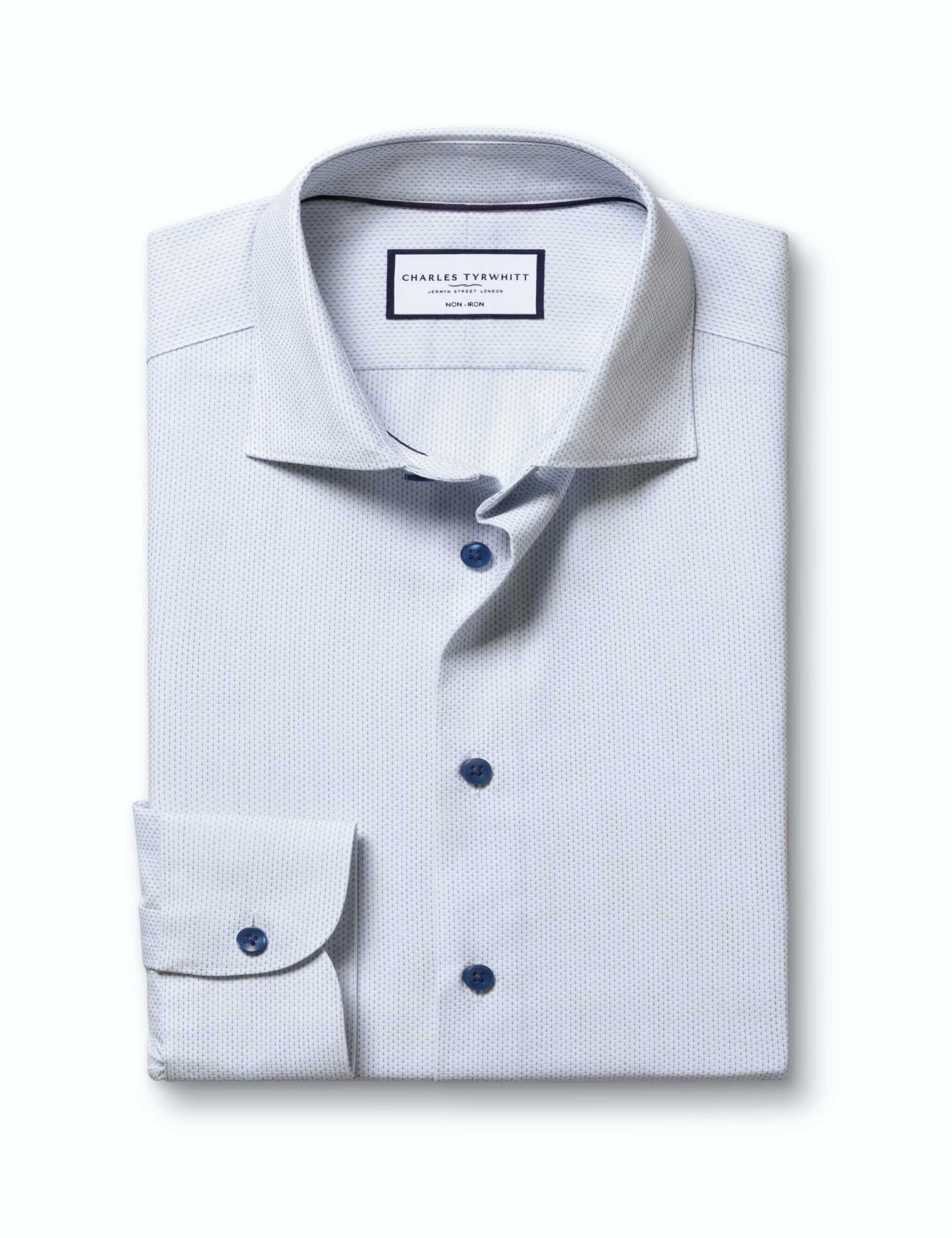 Slim Fit Non Iron Pure Cotton Dobby Shirt 5 of 7