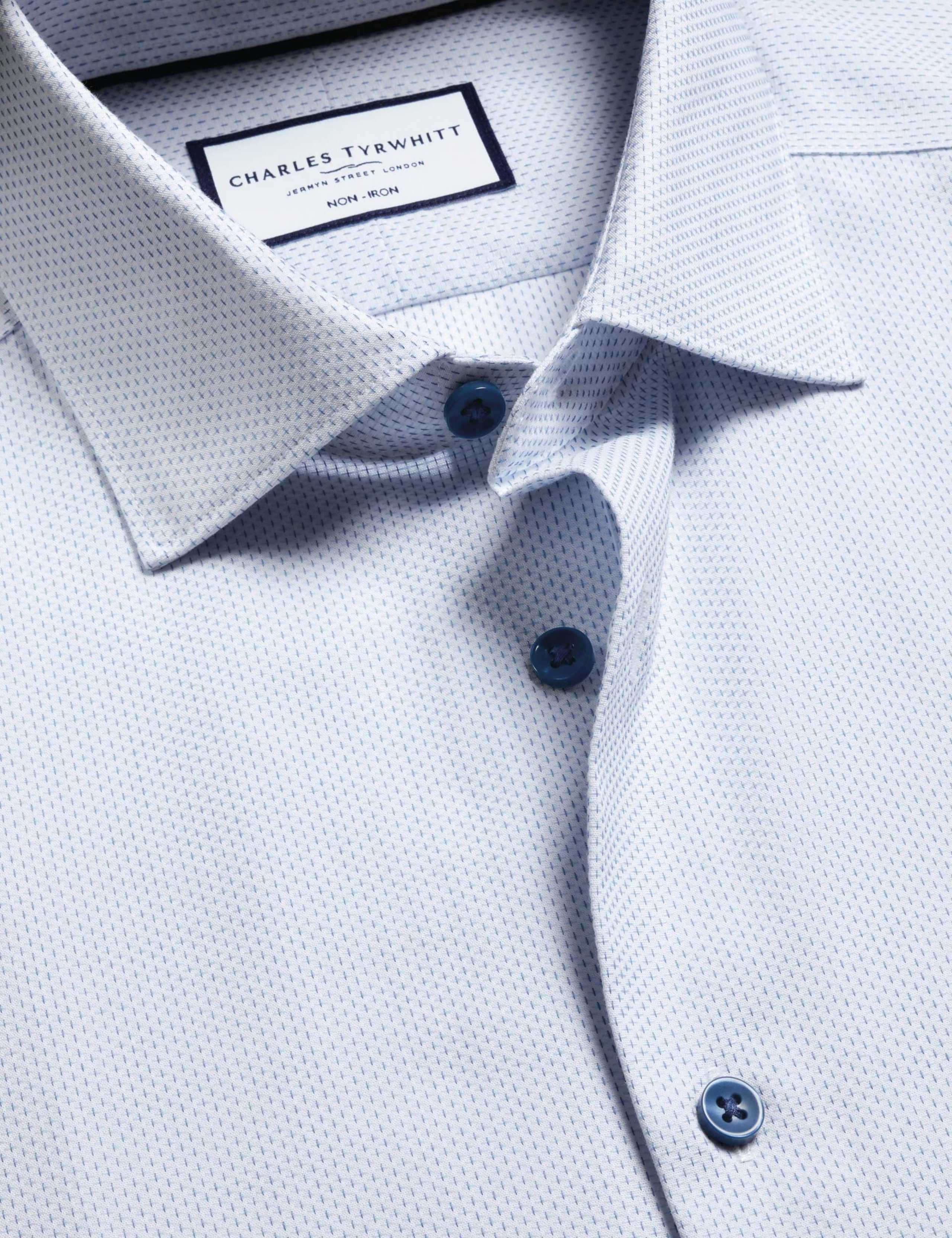 Slim Fit Non Iron Pure Cotton Dobby Shirt 6 of 7