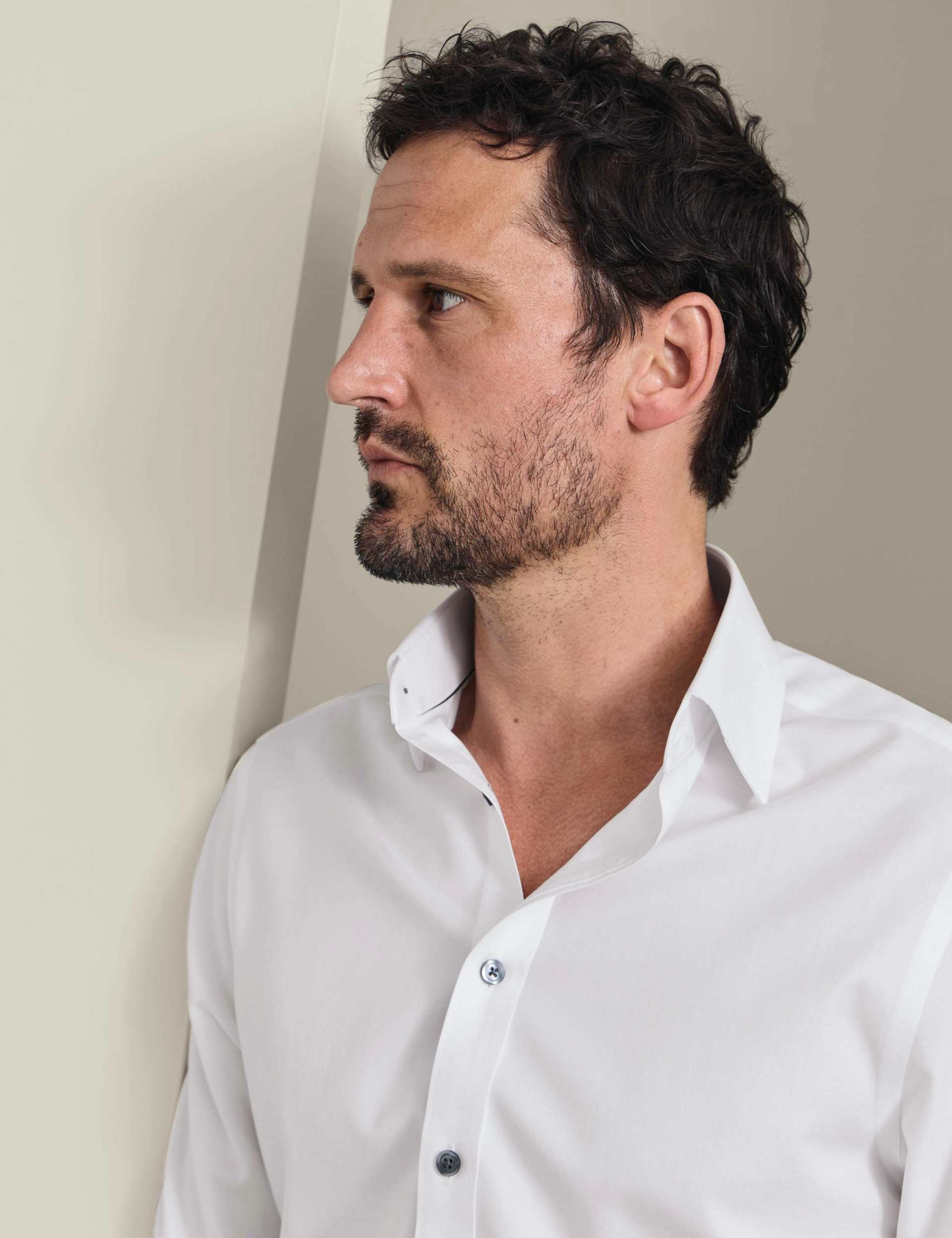 Slim Fit Non Iron Pure Cotton Twill Shirt 3 of 7