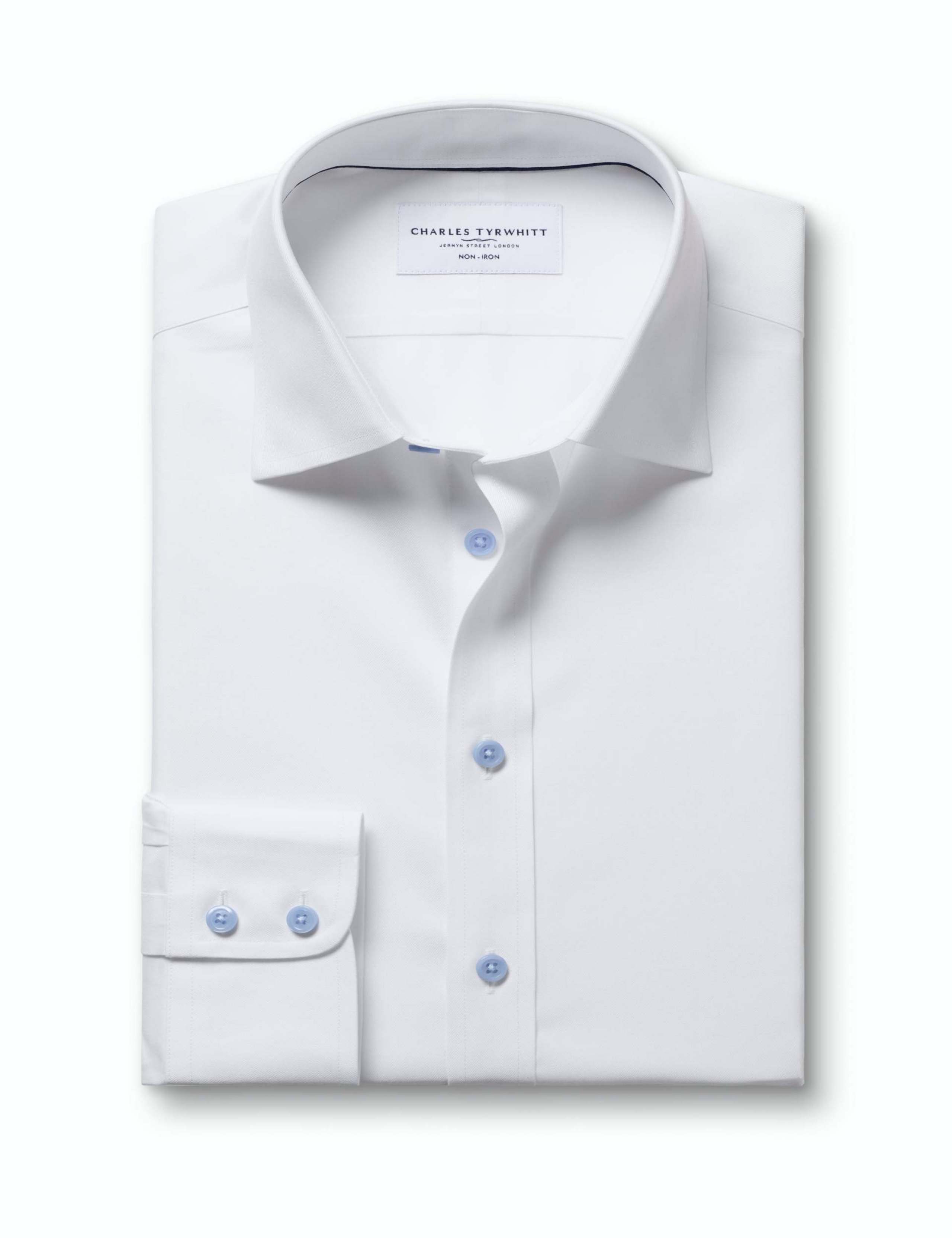 Slim Fit Non Iron Pure Cotton Twill Shirt 4 of 7