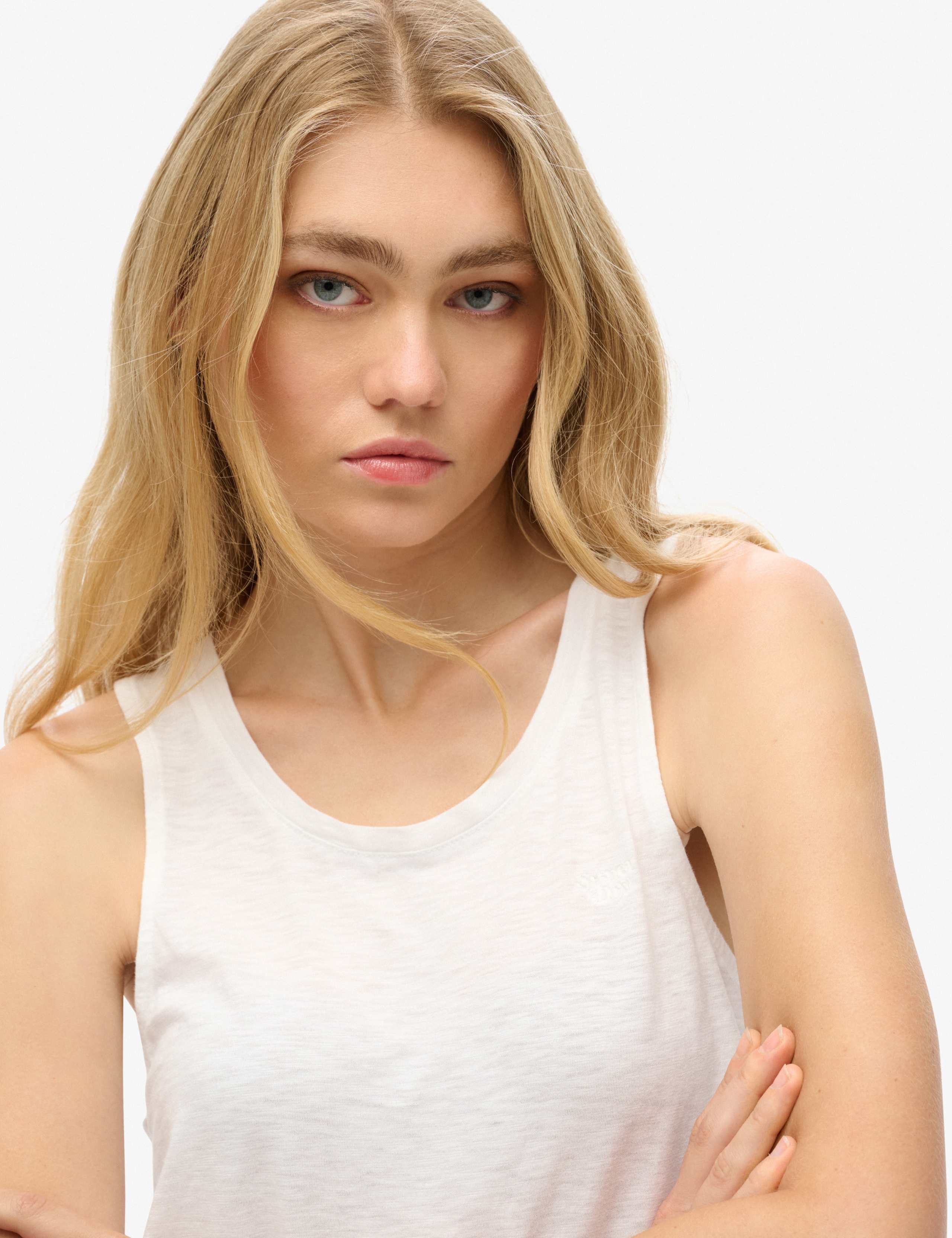 Cotton Rich Scoop Neck Tank Top 2 of 5
