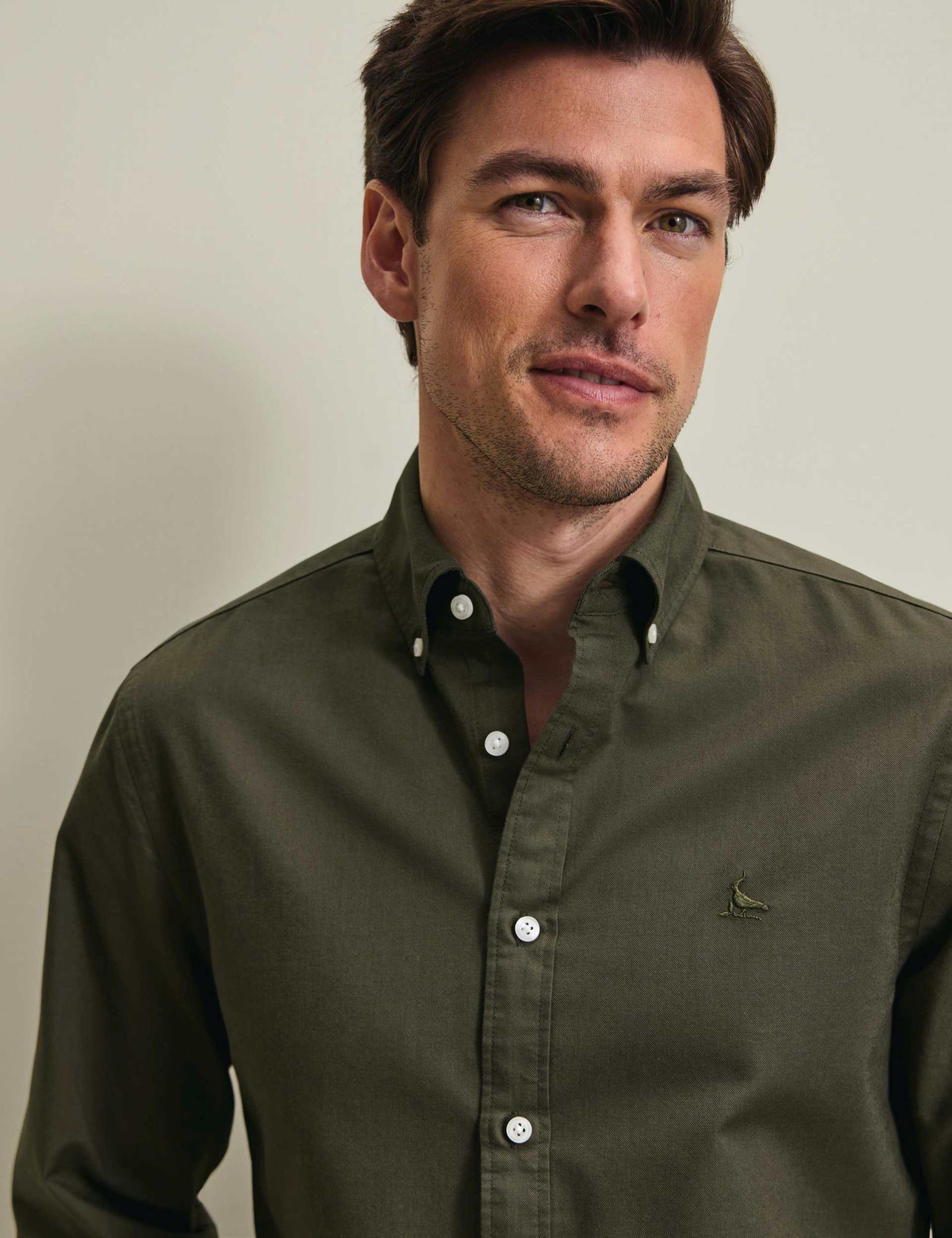 Slim Fit Pure Cotton Washed Oxford Shirt 3 of 6