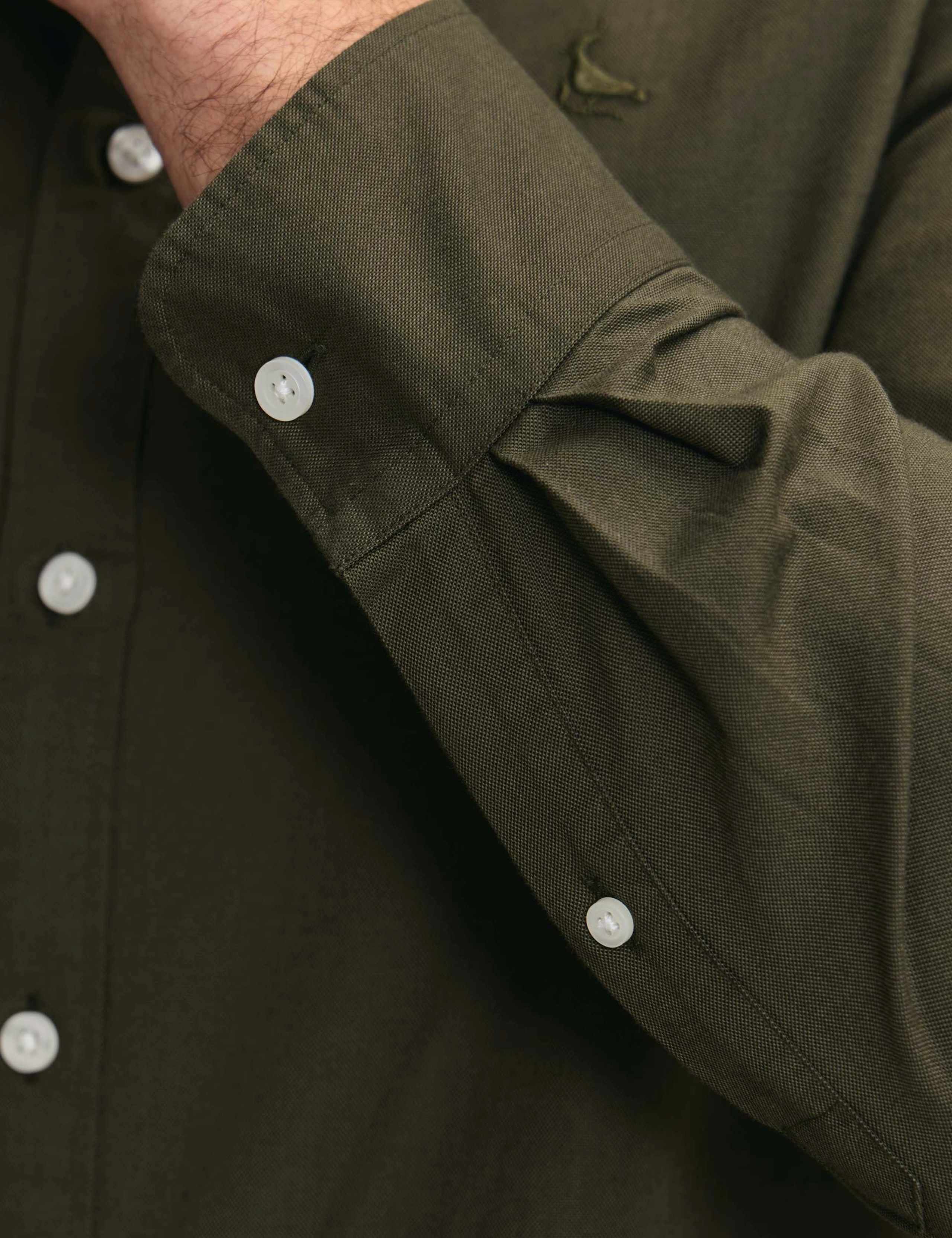 Slim Fit Pure Cotton Washed Oxford Shirt 4 of 6