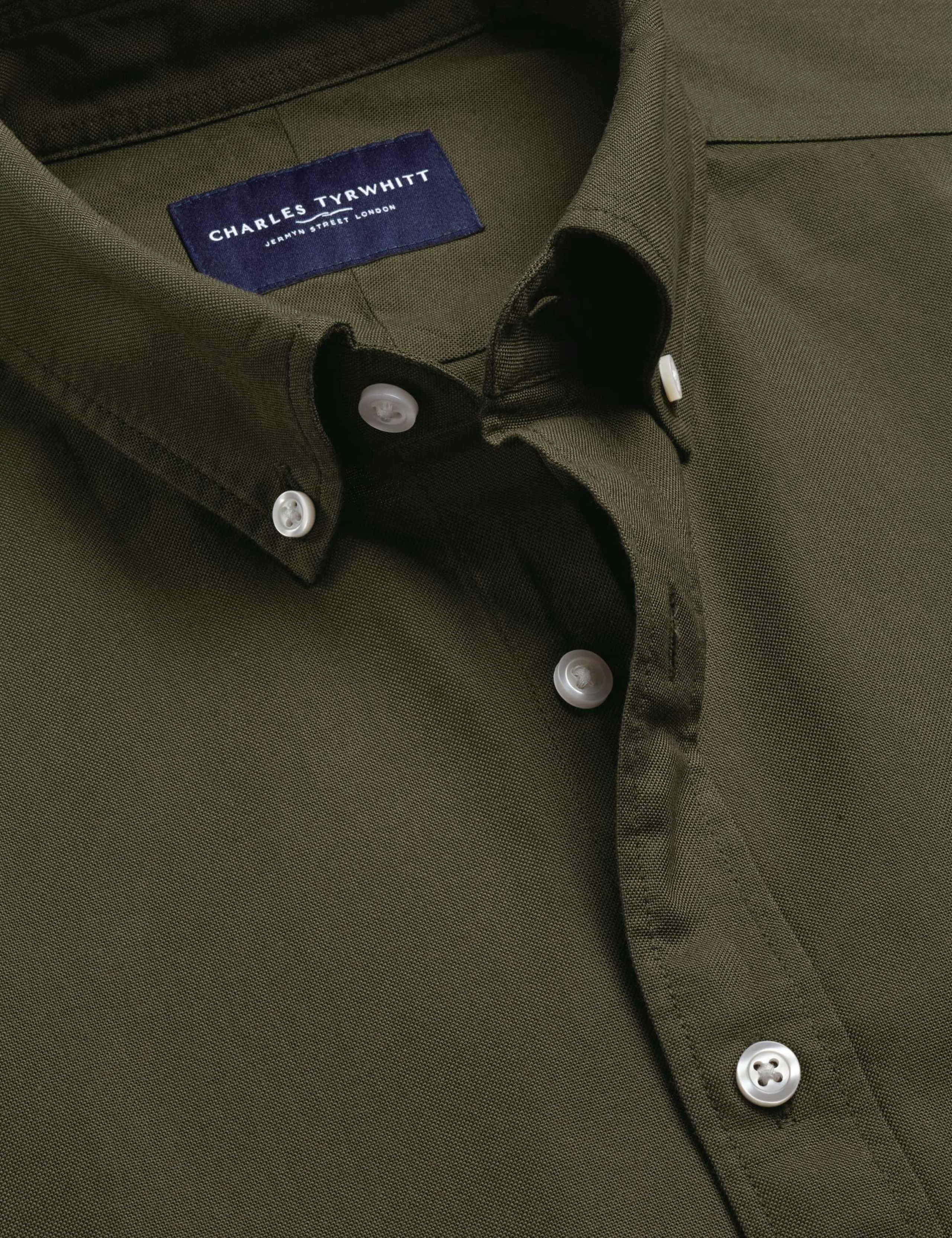 Slim Fit Pure Cotton Washed Oxford Shirt 5 of 6