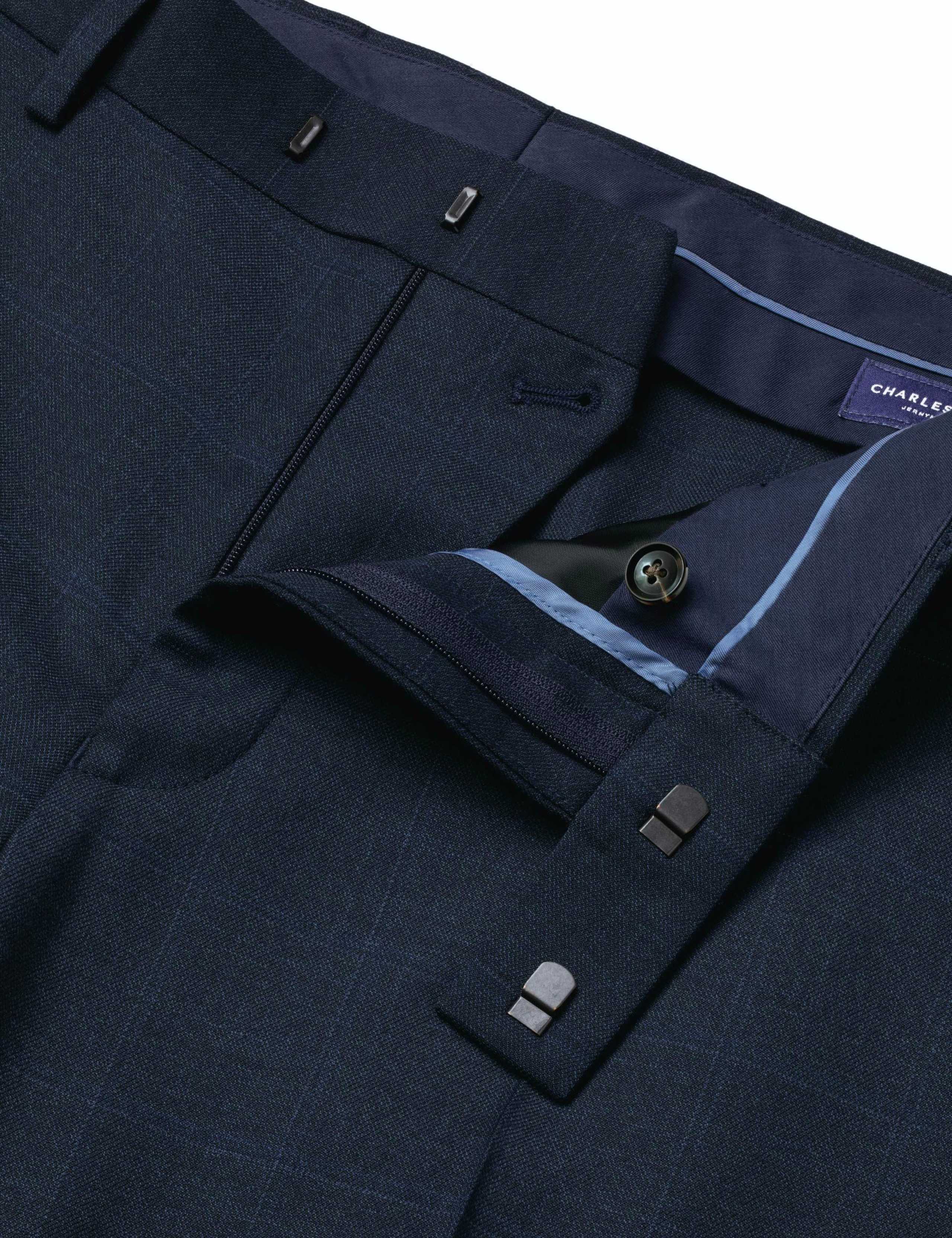 Slim Fit Wool Rich Check Stretch Suit Trousers 5 of 5