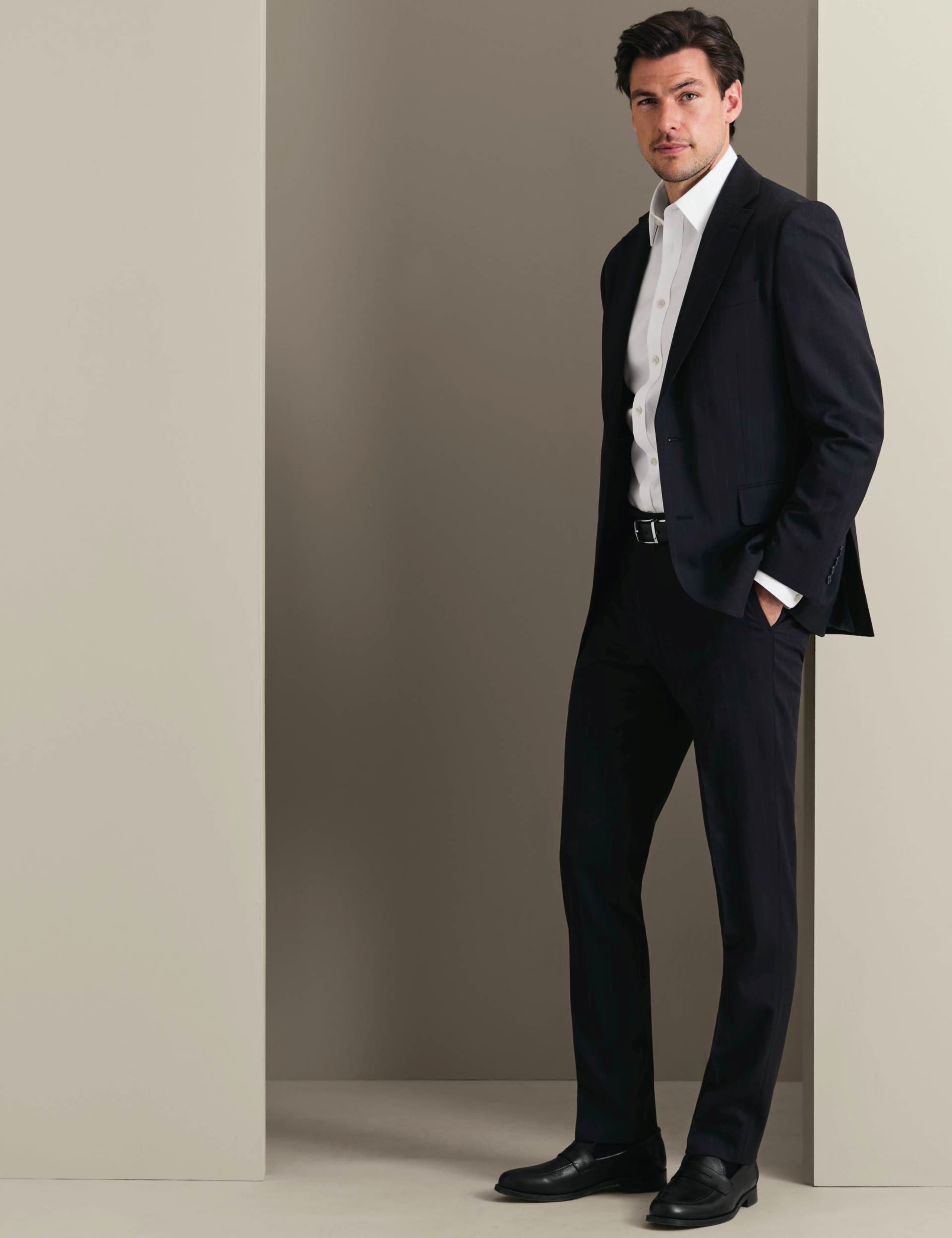 Slim Fit Wool Rich Stretch Striped Suit Jacket 5 of 8