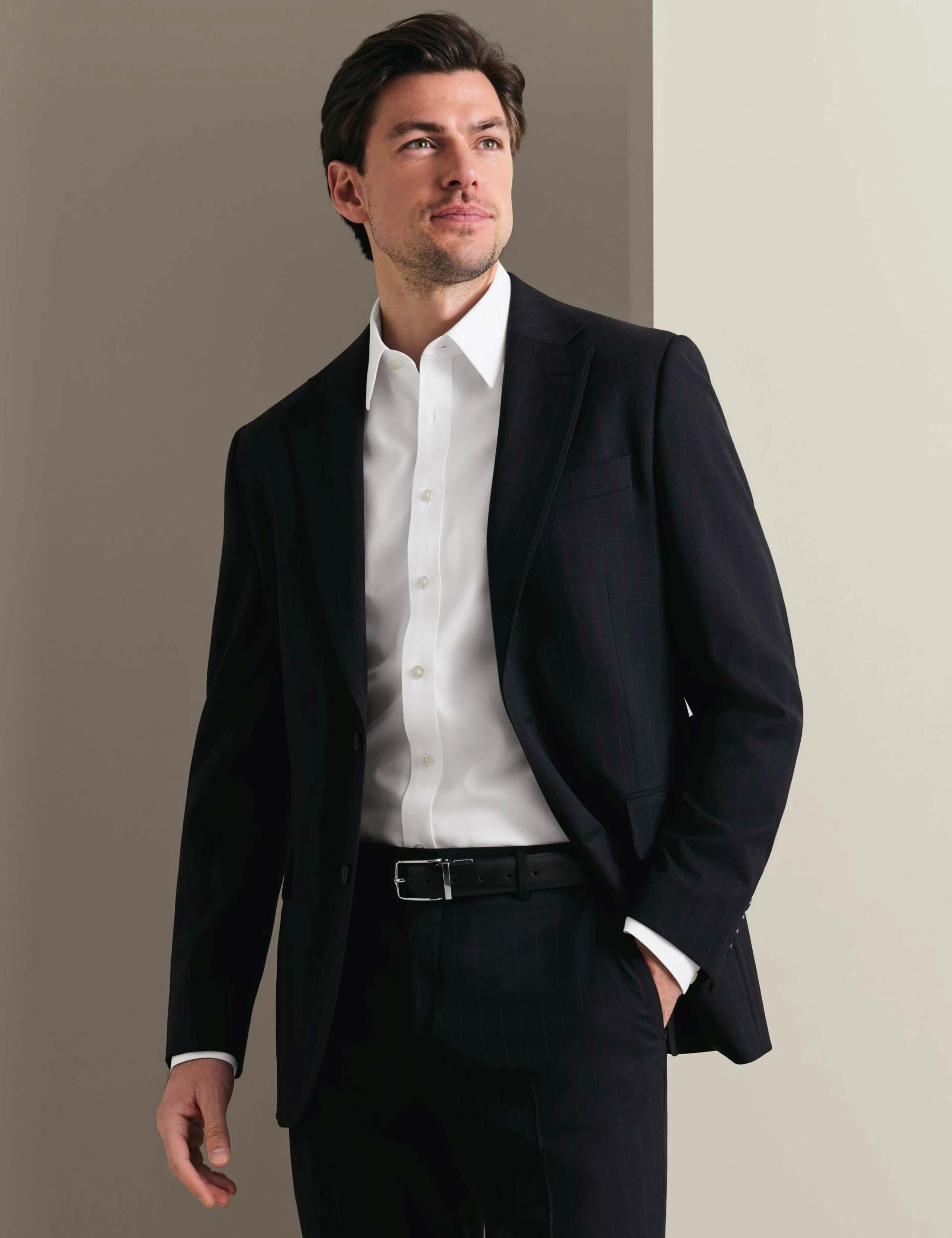 Slim Fit Wool Rich Stretch Striped Suit Jacket 6 of 8