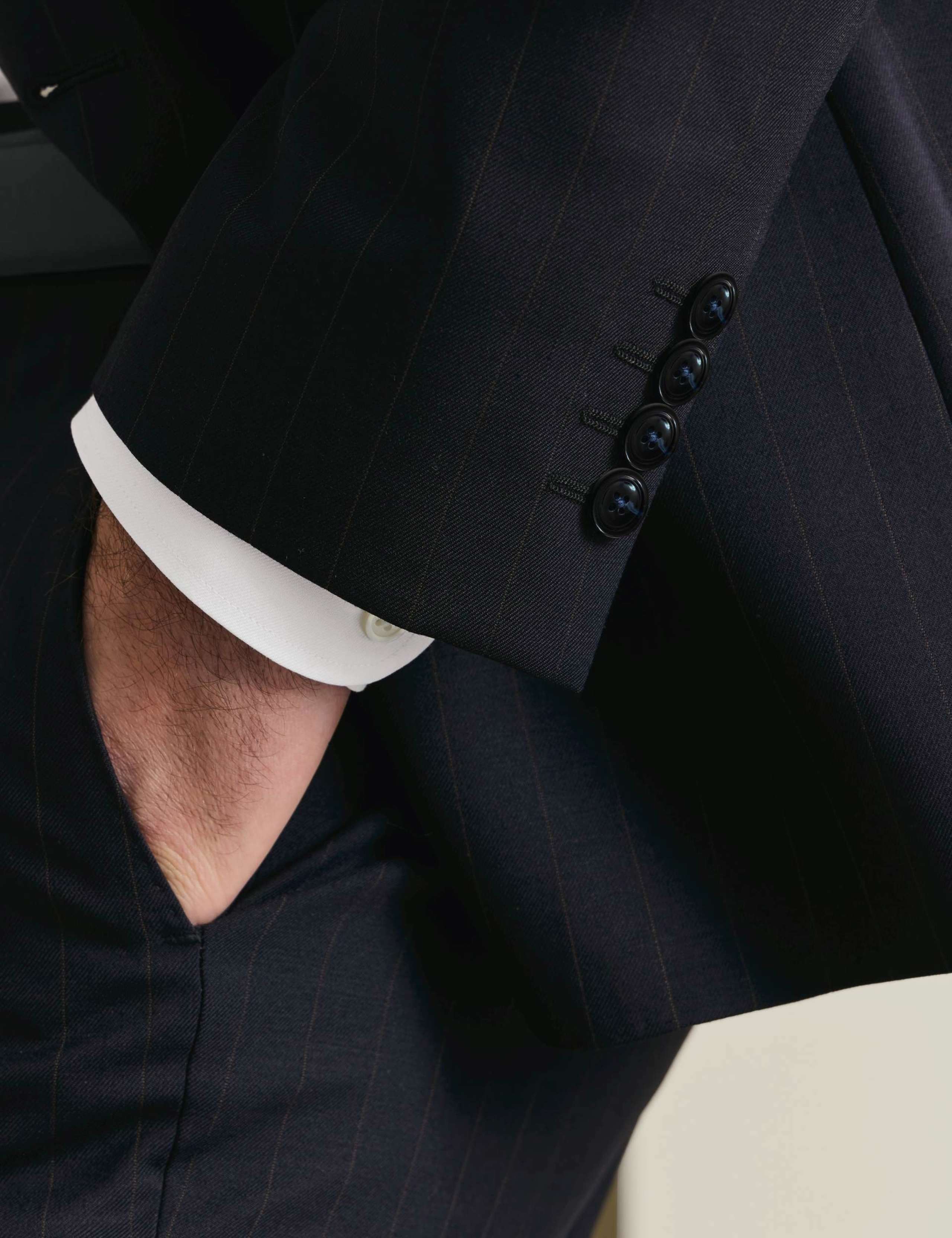 Slim Fit Wool Rich Stretch Striped Suit Jacket 7 of 8