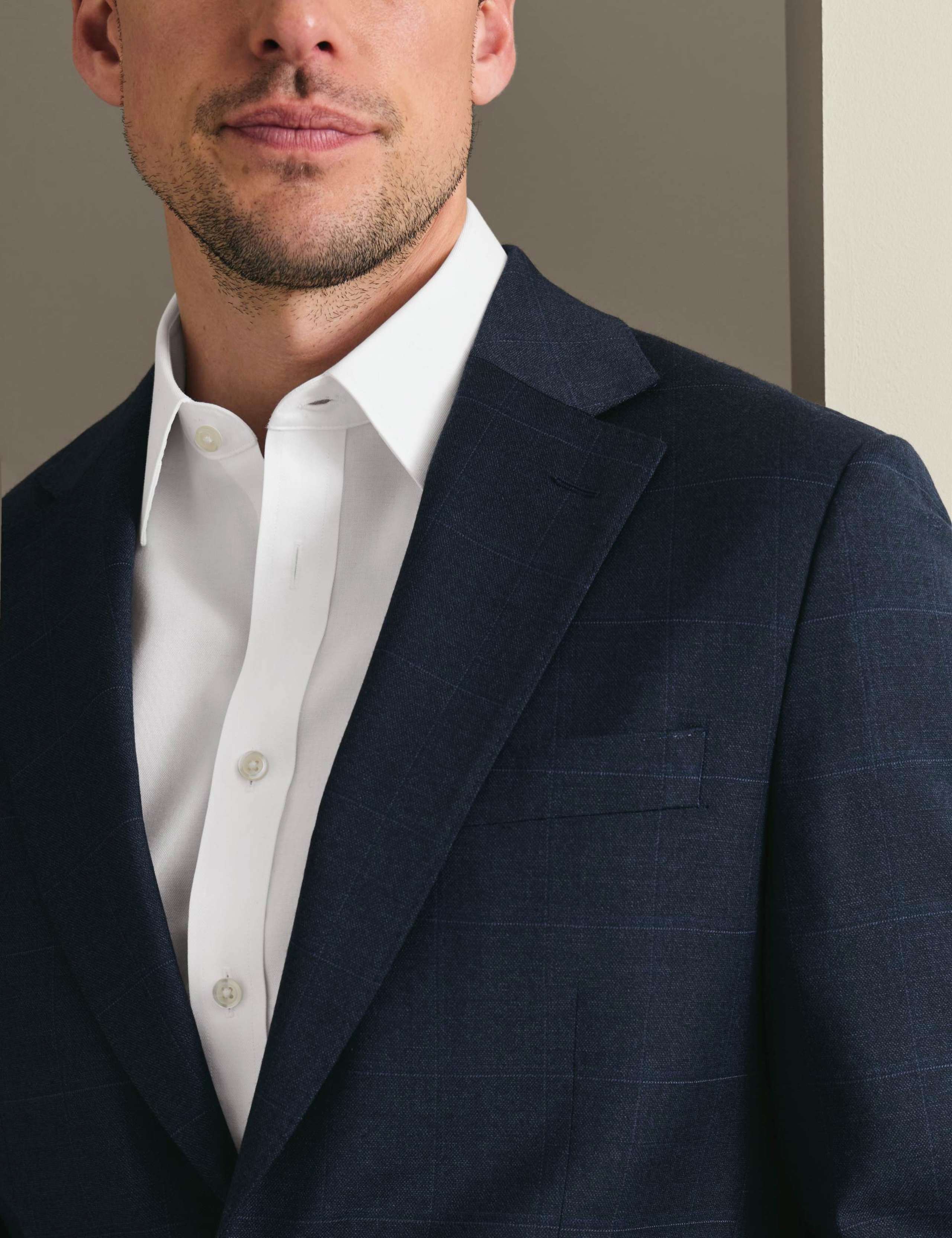Slim Fit Wool Rich Stretch Check Suit Jacket 5 of 8