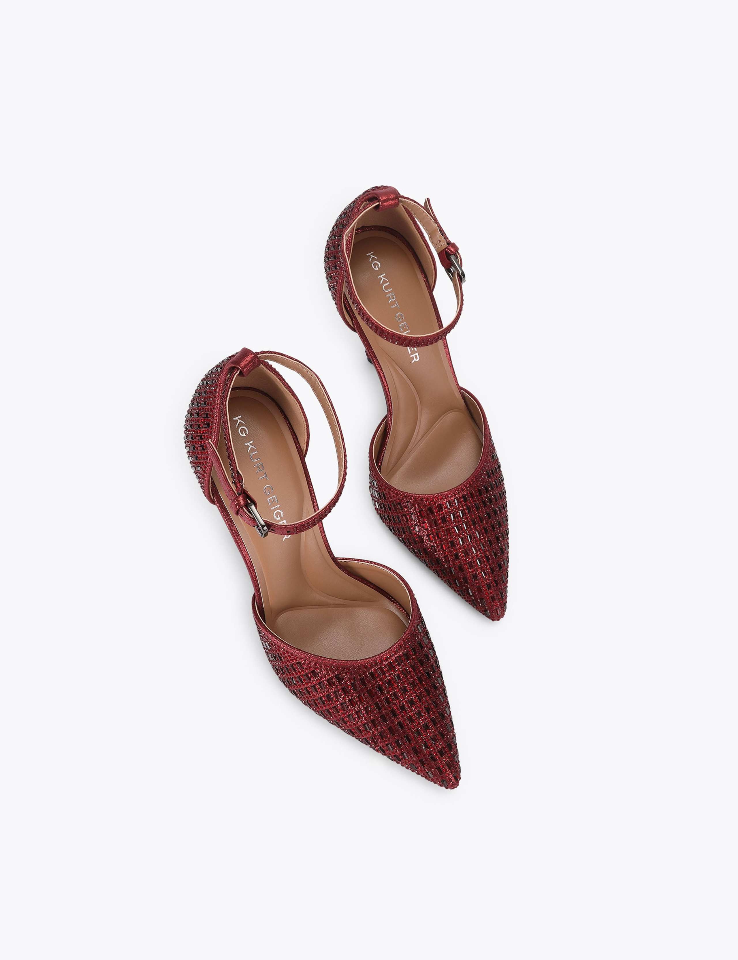 Ankle Strap Stiletto Heel Pointed Shoes 2 of 4