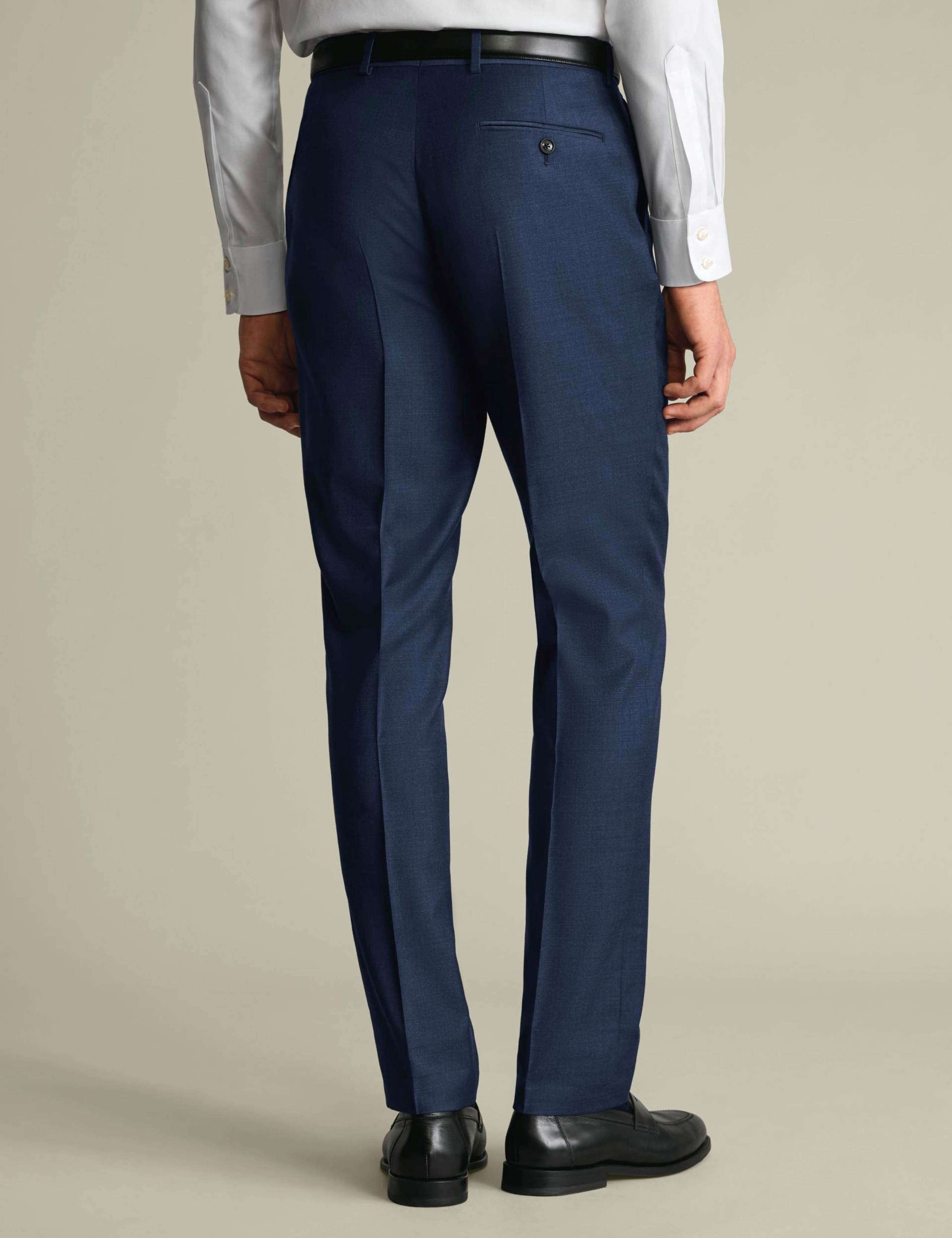 Slim Fit Super 100s Wool Twill Suit Trousers 3 of 4