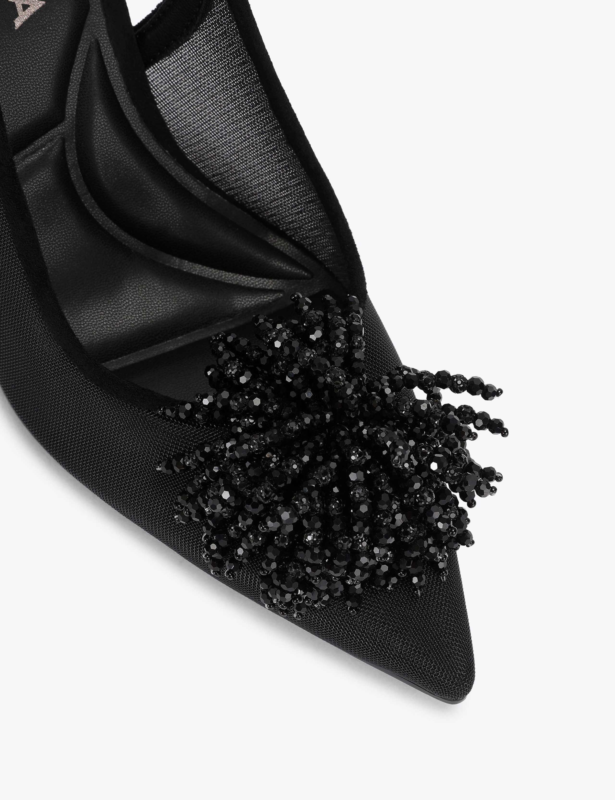 Crystal Stiletto Heel Slingback Shoes 4 of 4