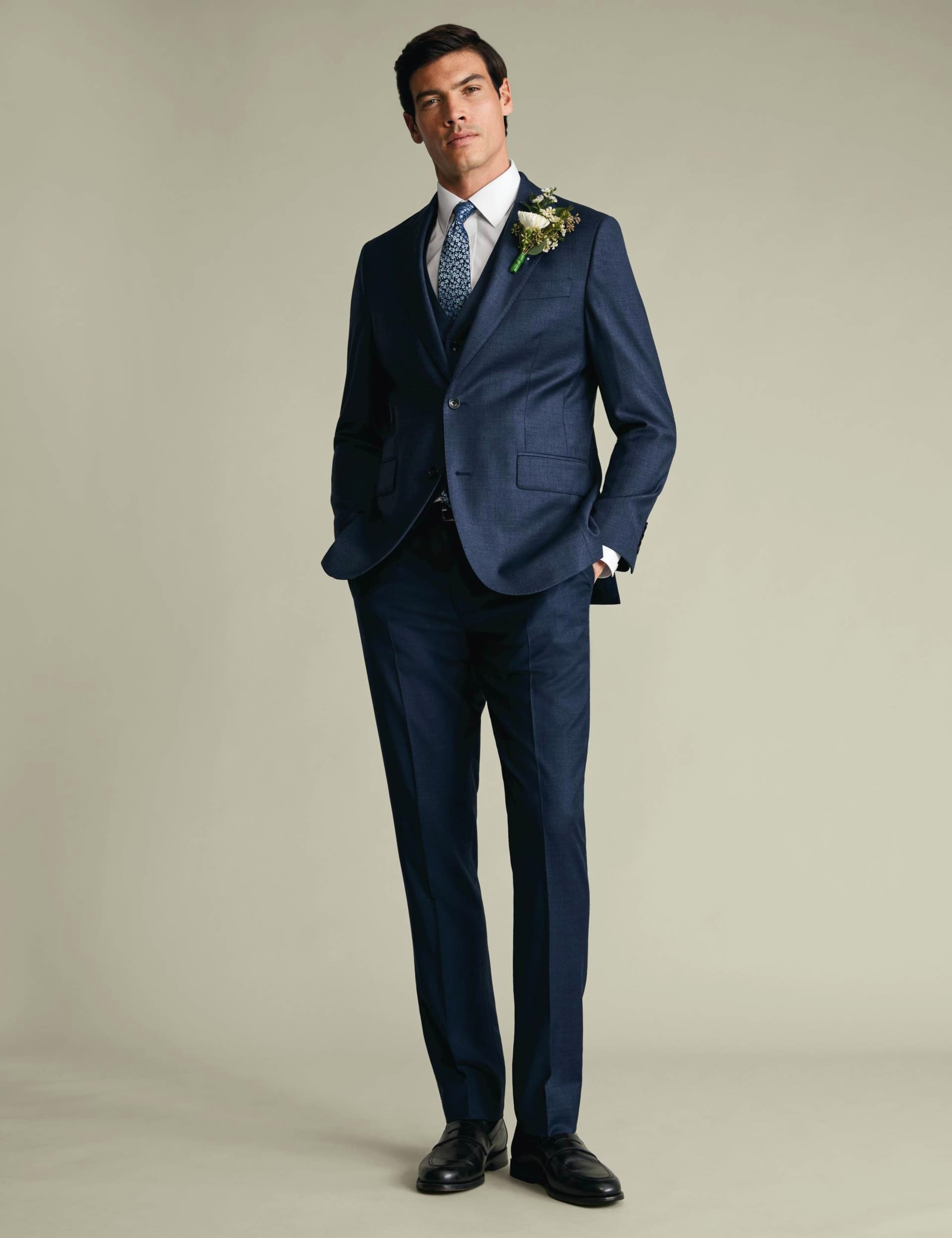 Slim Fit Super 100s Wool Twill Suit Jacket 4 of 6