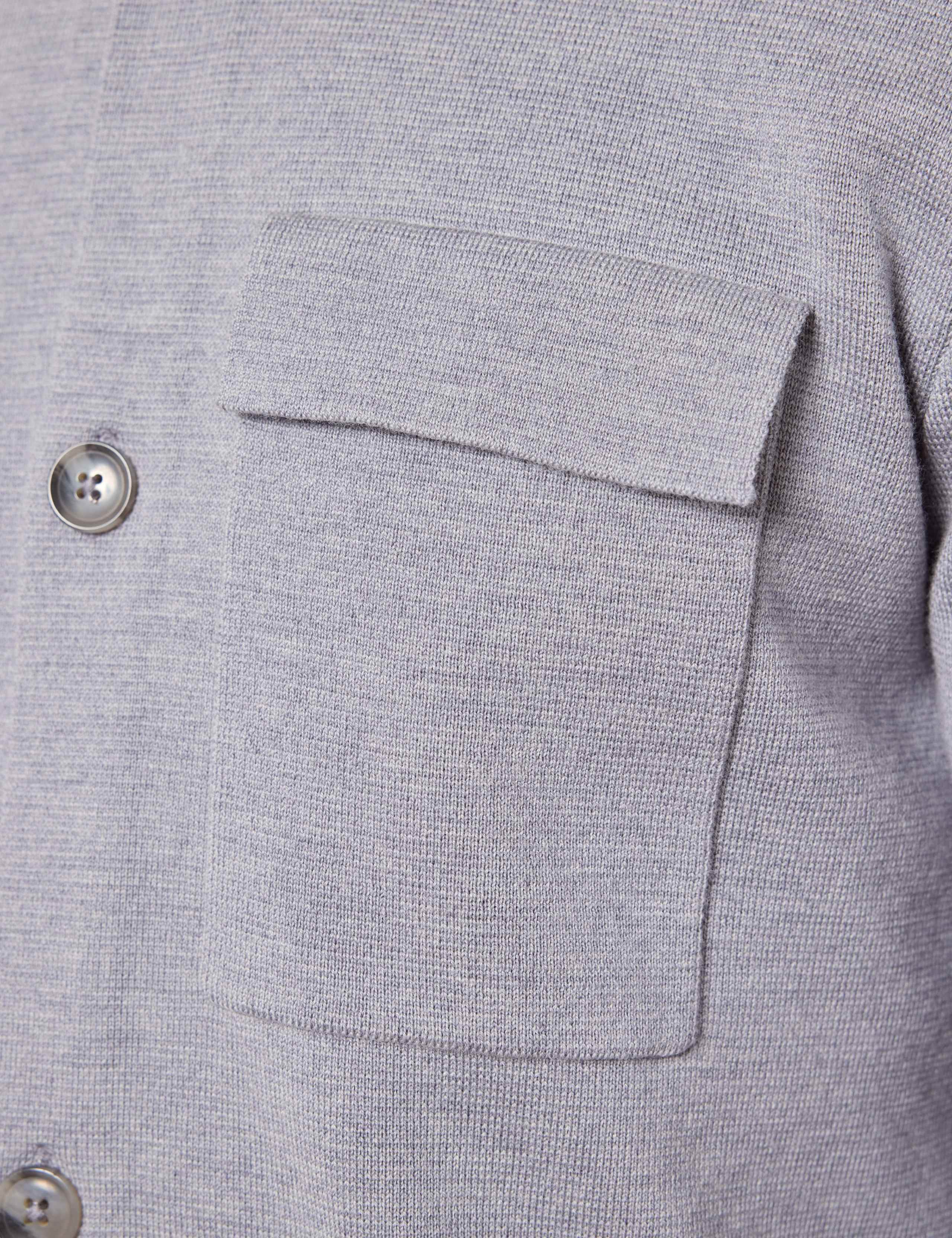 Pure Wool Knitted Overshirt 5 of 5