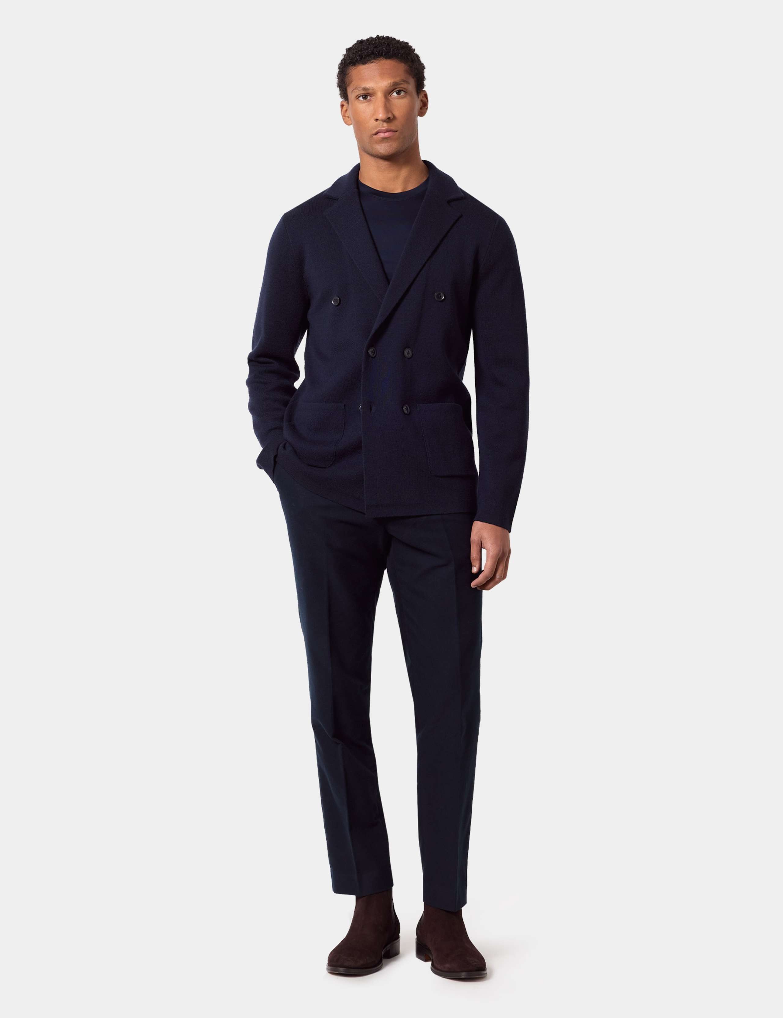 Pure Merino Wool Knitted Blazer 2 of 4