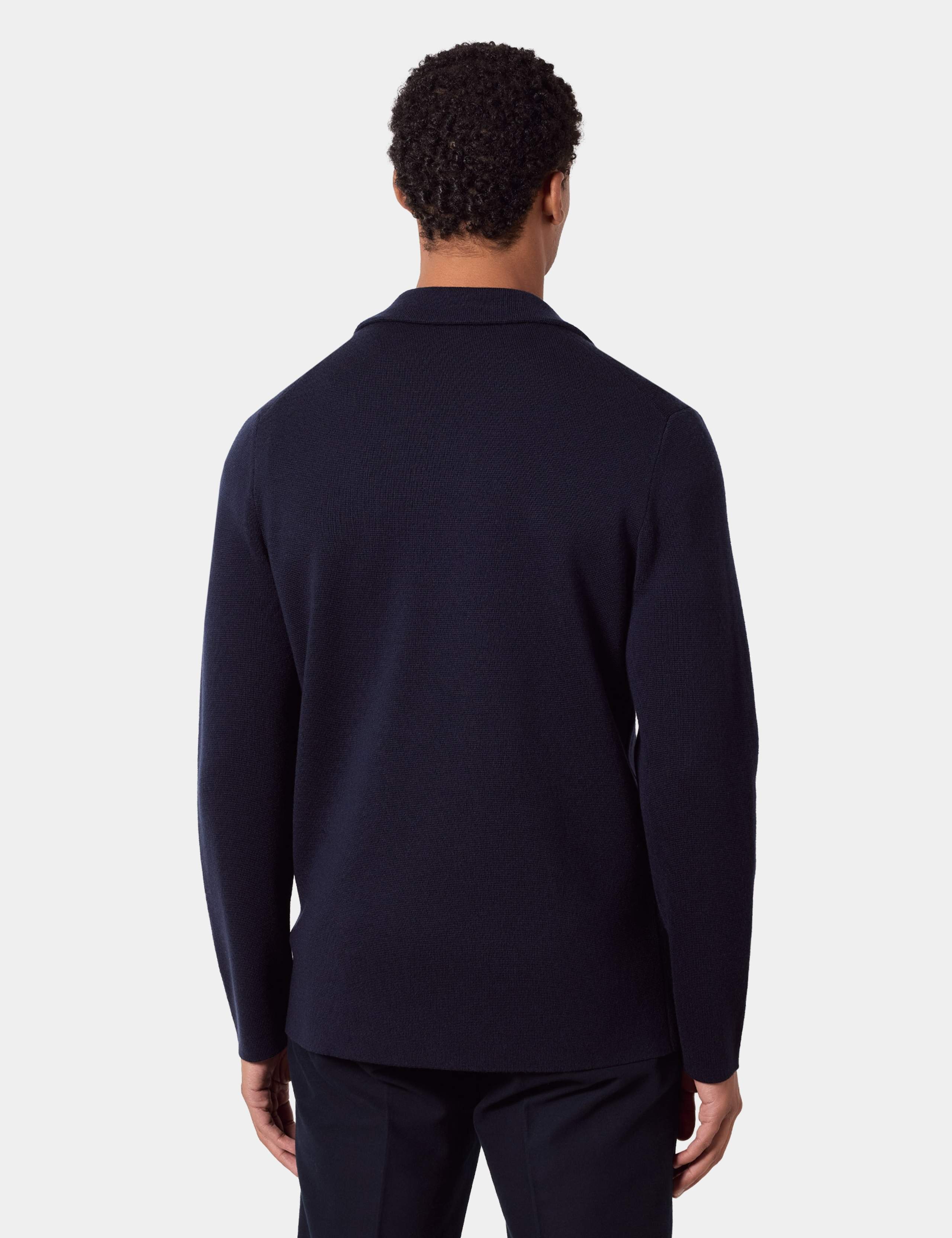 Pure Merino Wool Knitted Blazer 3 of 4