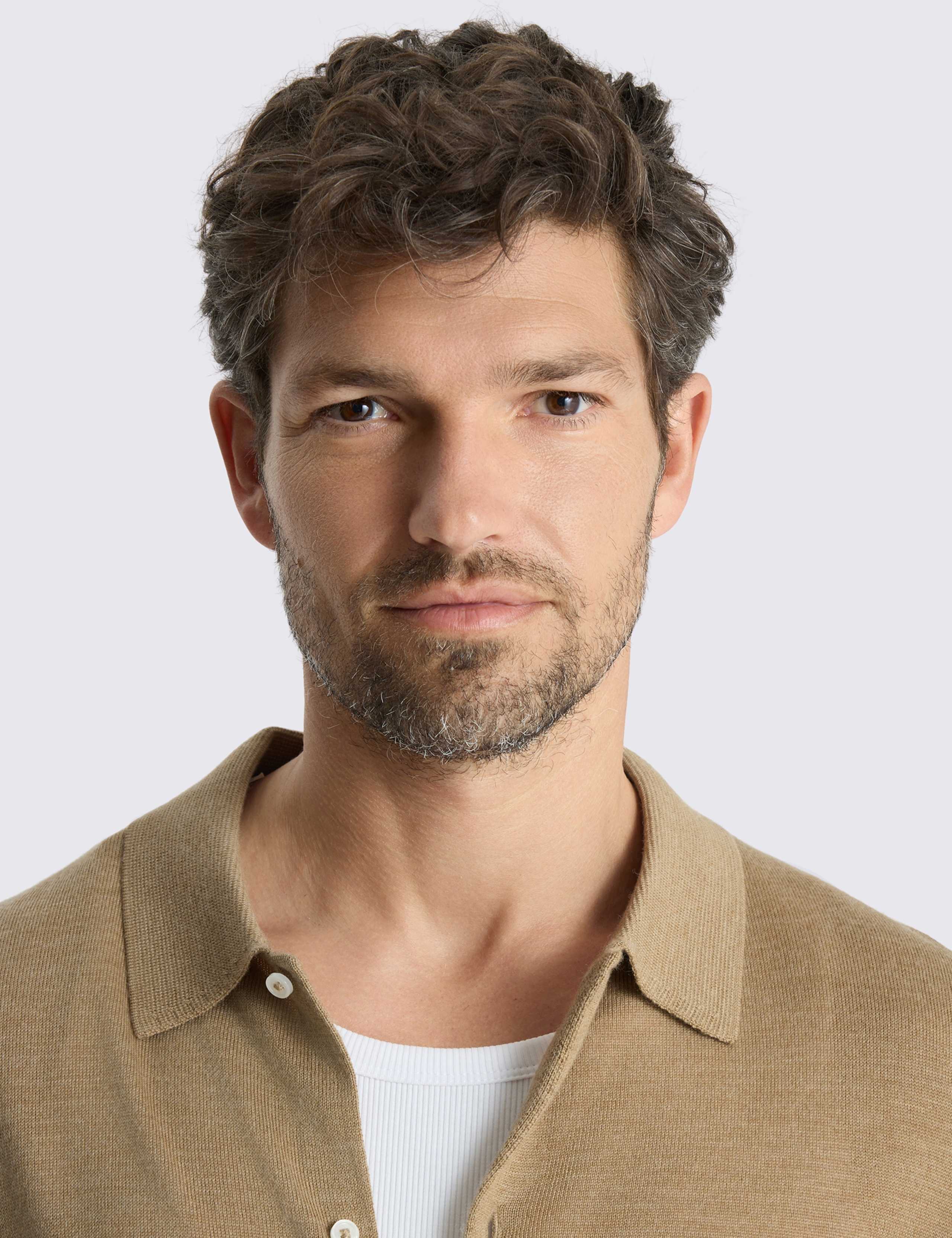 Merino Wool Rich Knitted Shirt 3 of 3