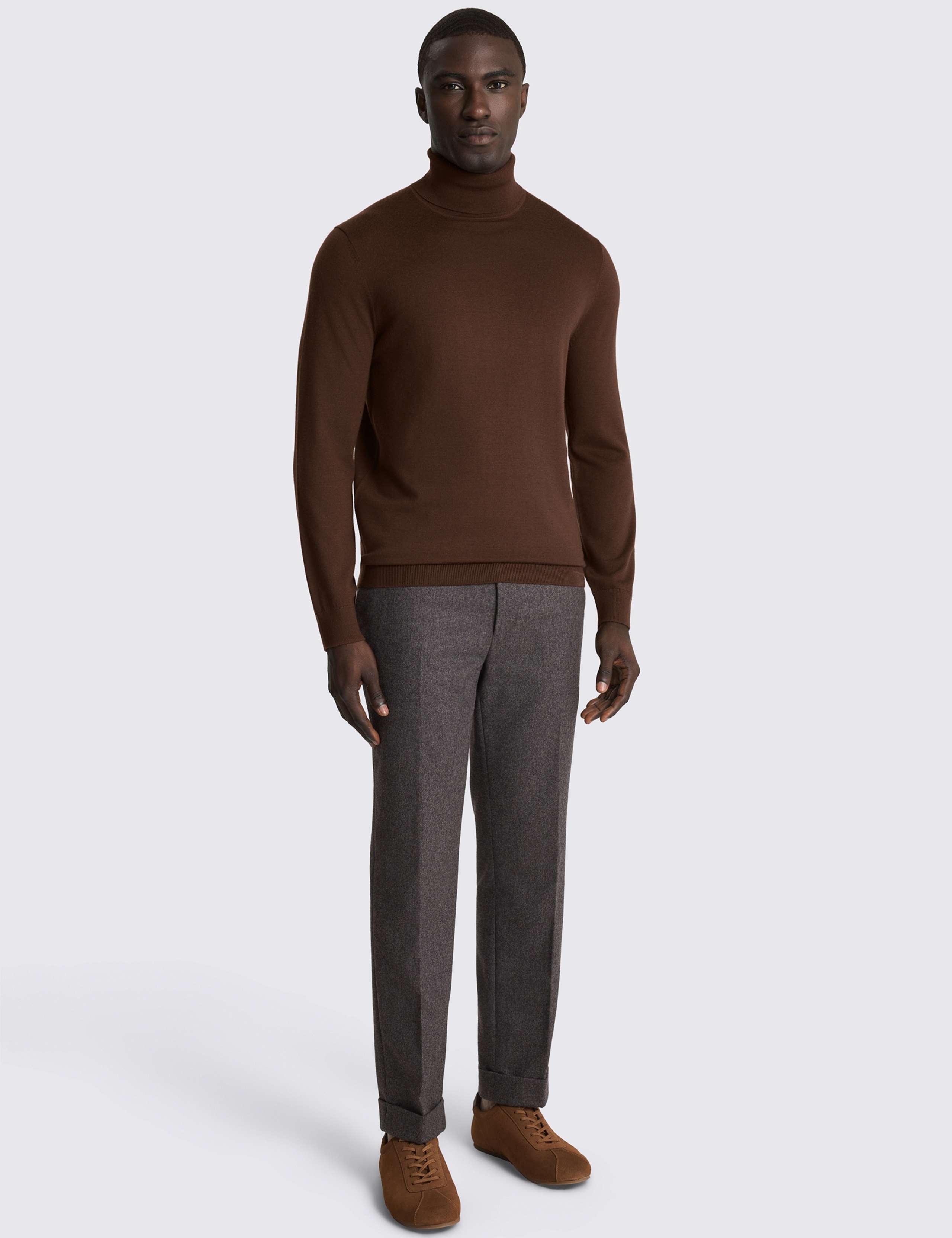 Merino Wool Rich Roll Neck Jumper 2 of 3