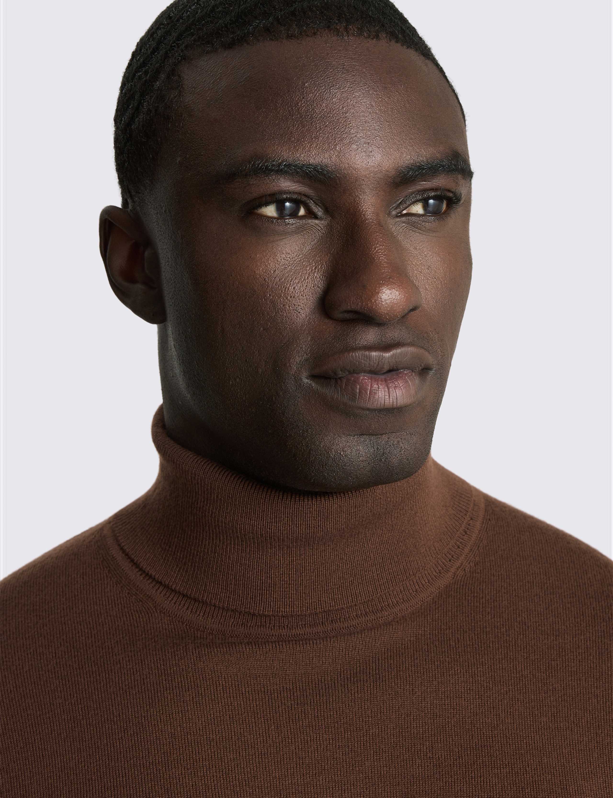 Merino Wool Rich Roll Neck Jumper 3 of 3