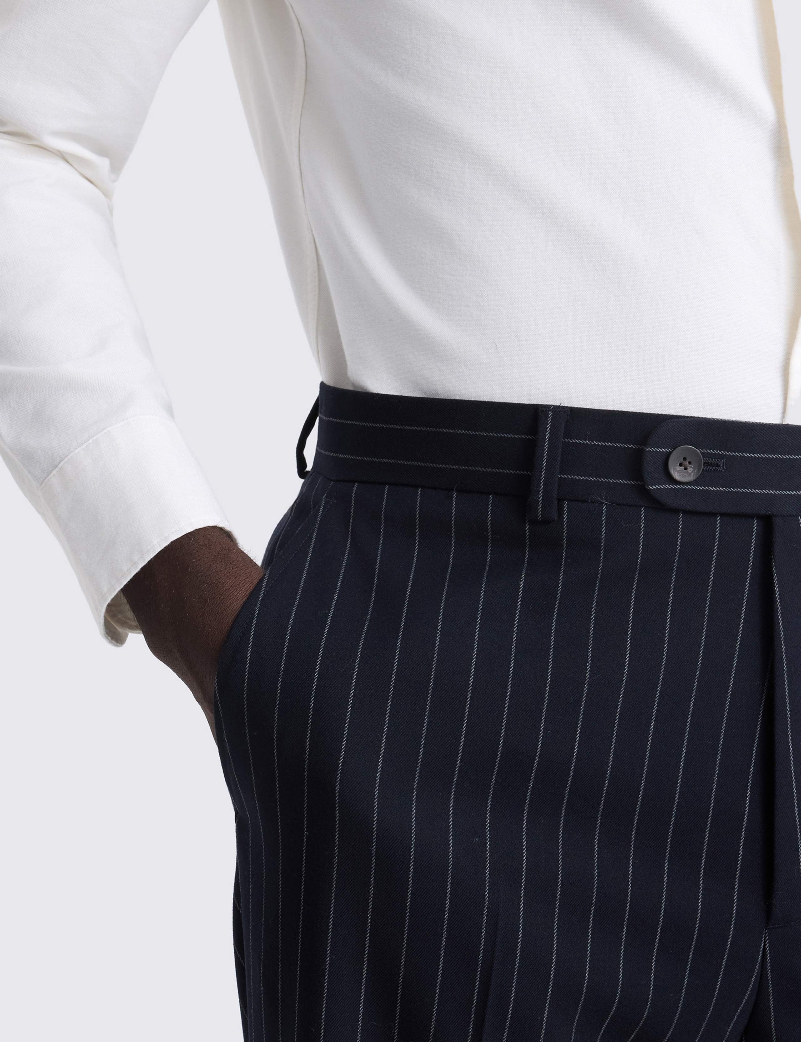 Relaxed Fit Pinstripe Trousers 3 of 3