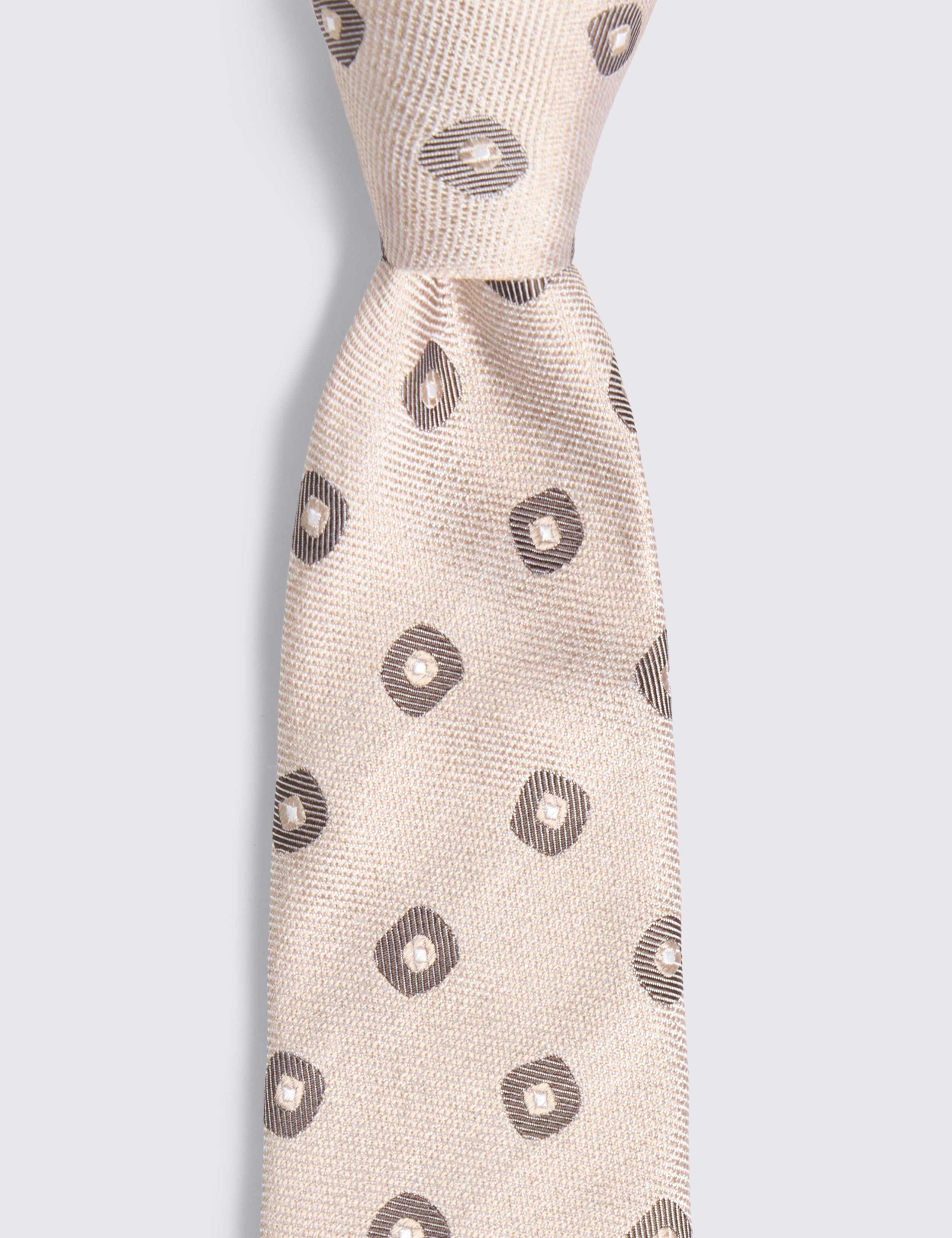 Geometric Pure Silk Tie 2 of 2