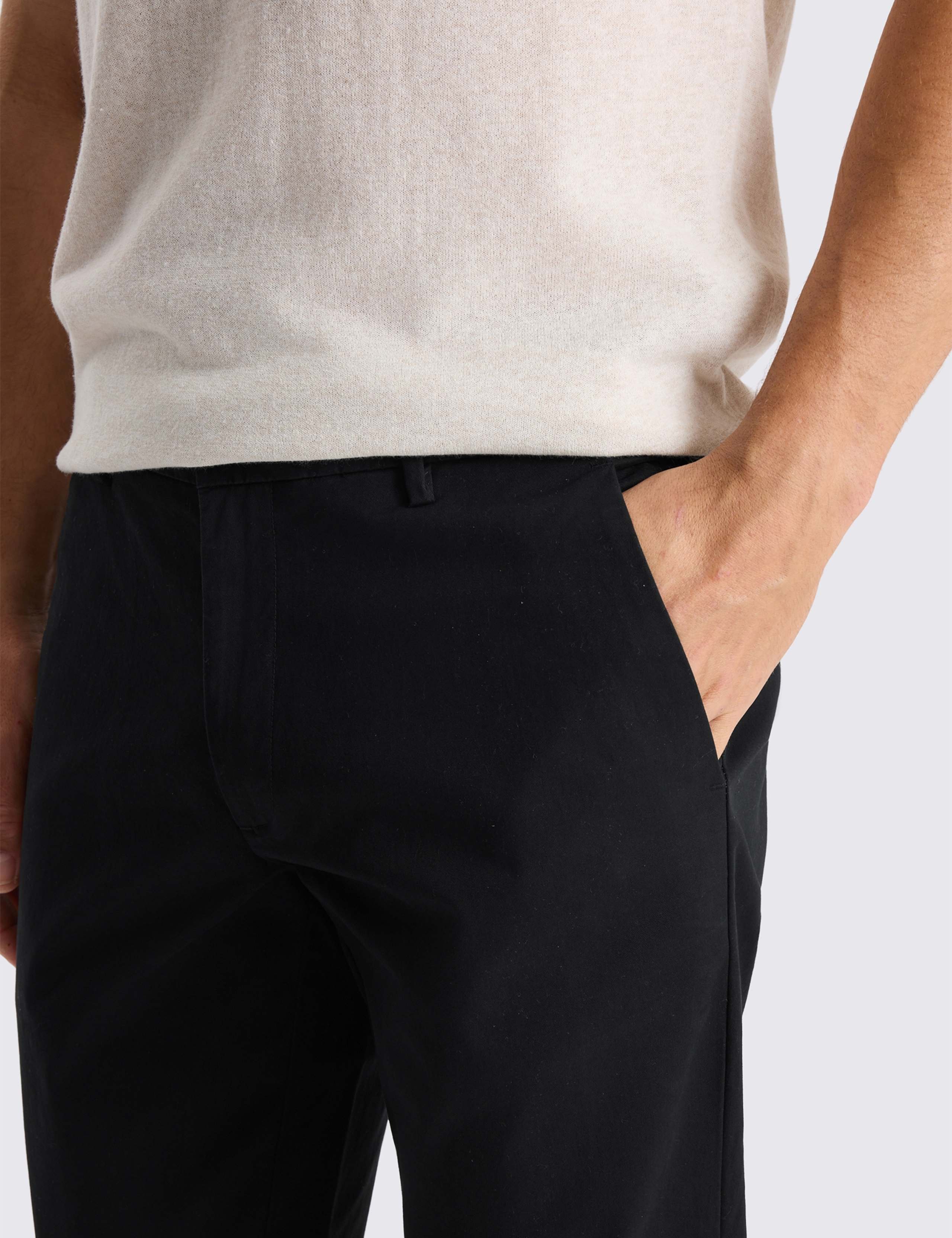 Tailored Fit Cotton Rich Stretch Chinos 4 of 4