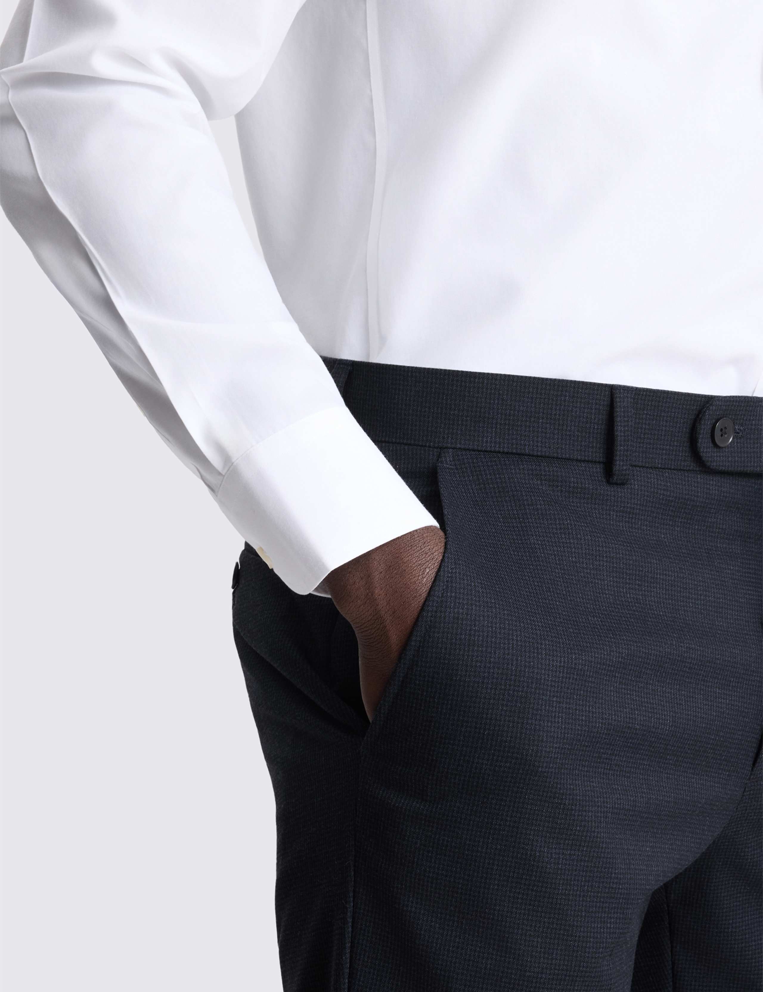 Tailored Fit Puppytooth Stretch Suit Trousers 2 of 3