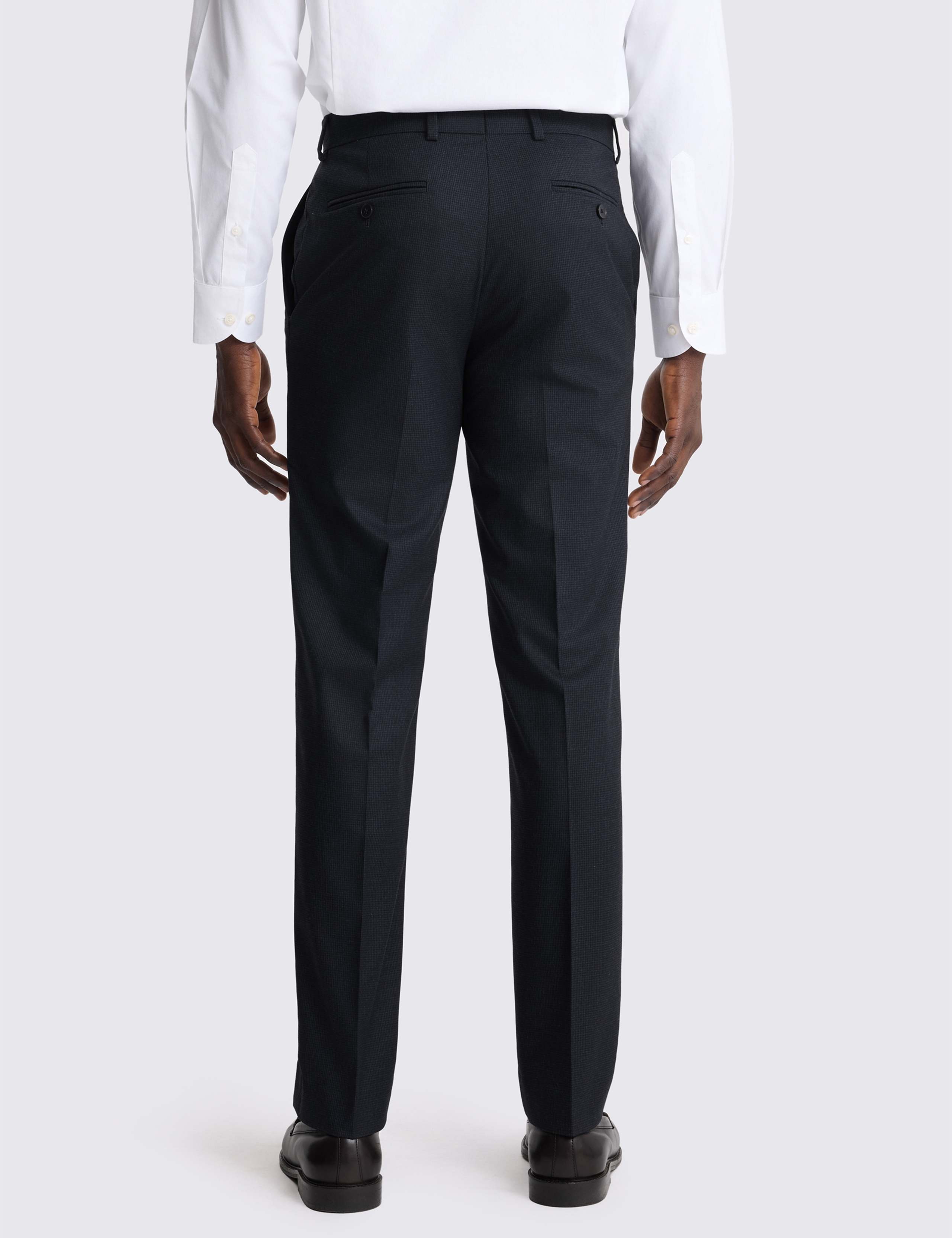 Tailored Fit Puppytooth Stretch Suit Trousers 3 of 3