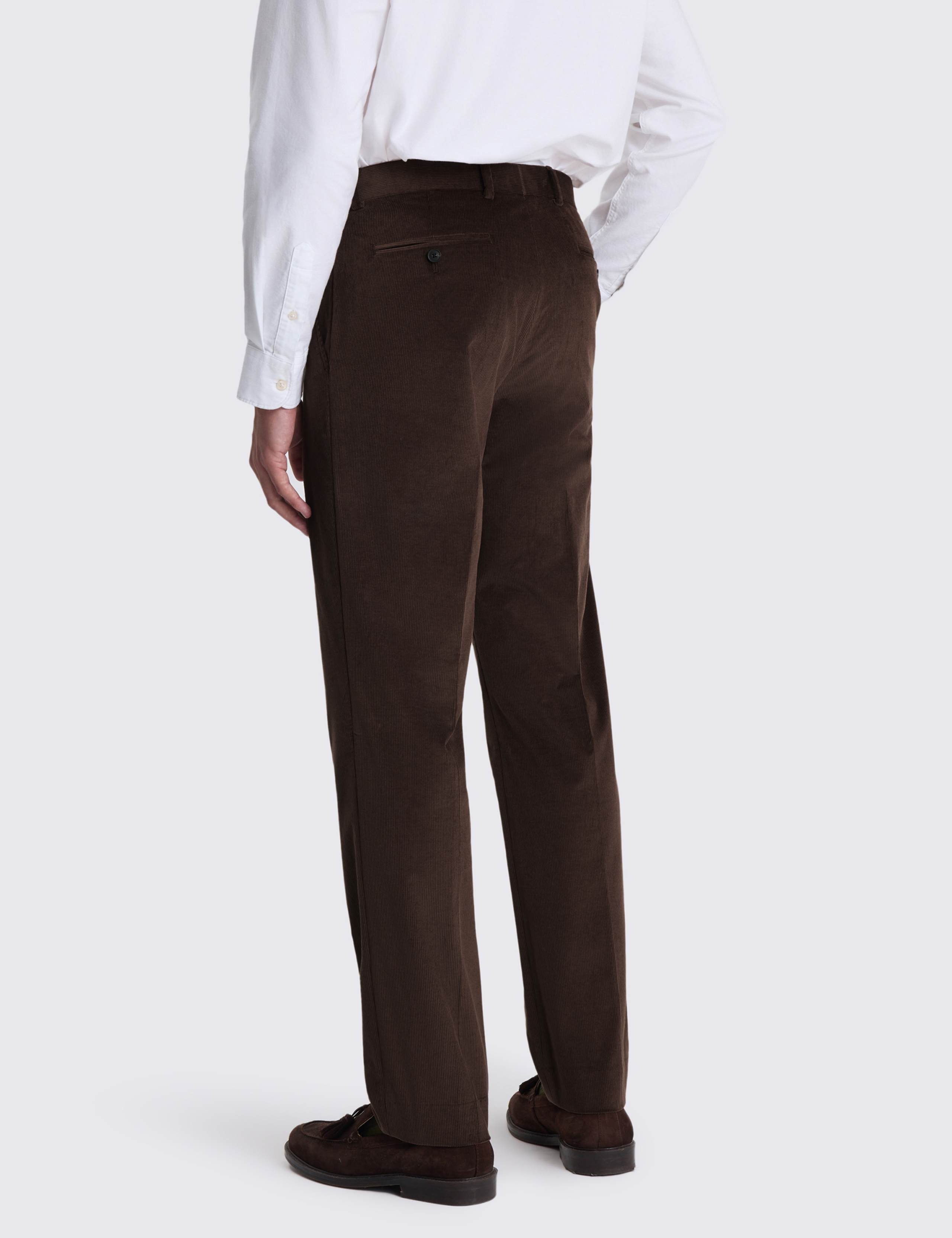 Tailored Fit Cord Stretch Suit Trousers 3 of 3