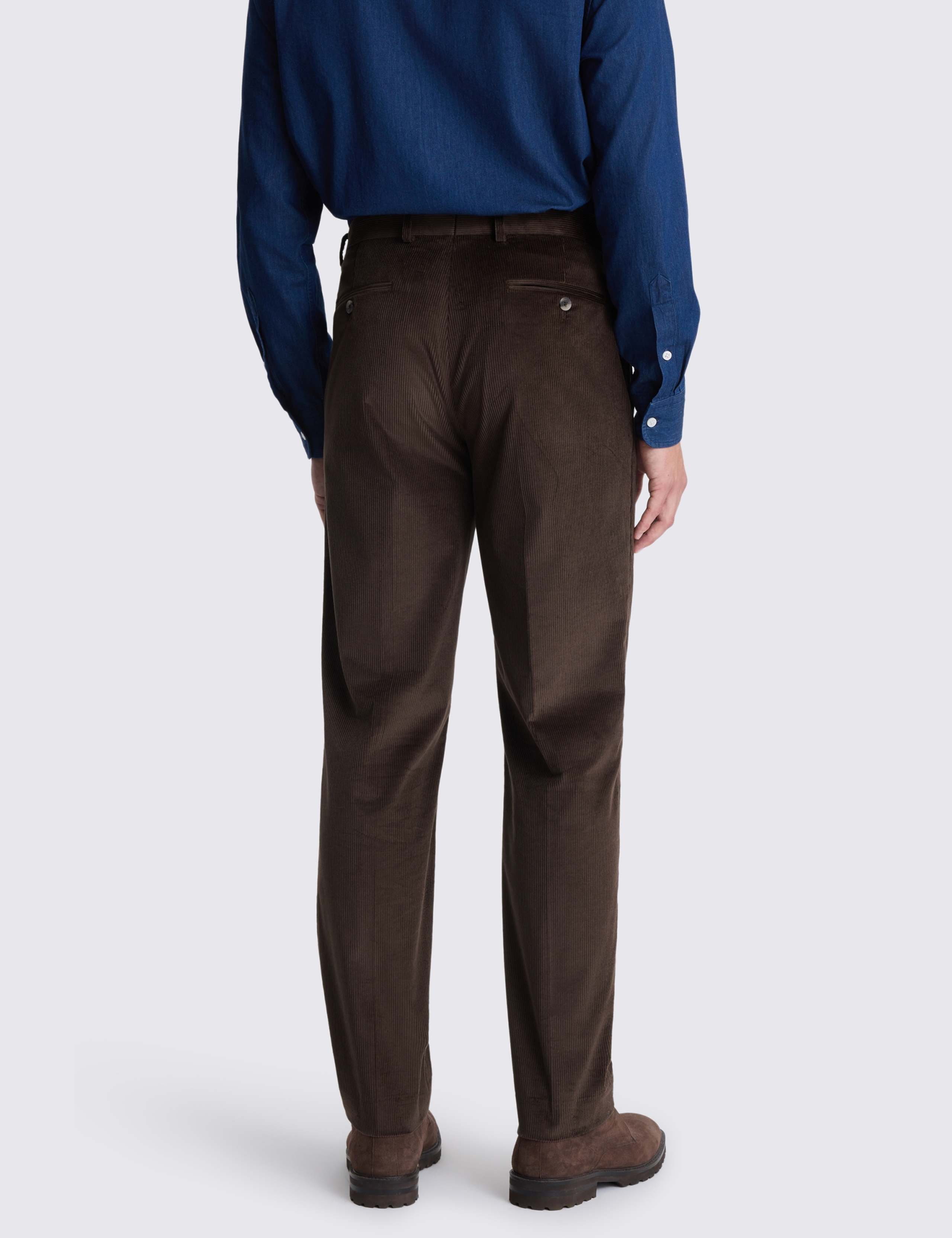 Tailored Fit Cord Stretch Suit Trousers 3 of 3