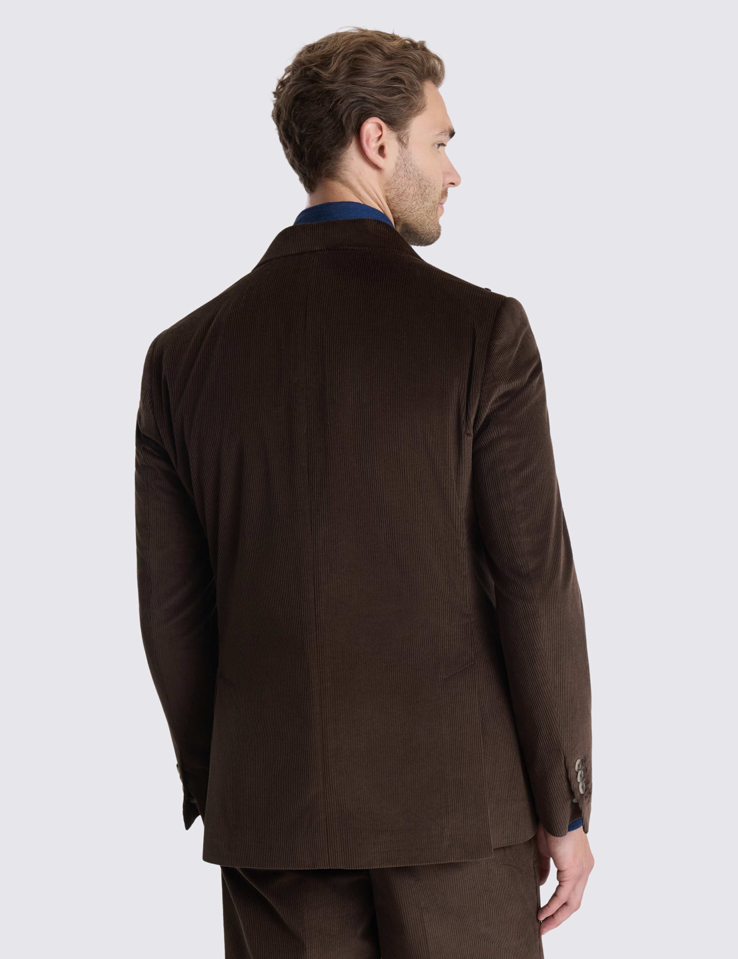 Tailored Fit Cord Double Breasted Suit Jacket 3 of 4