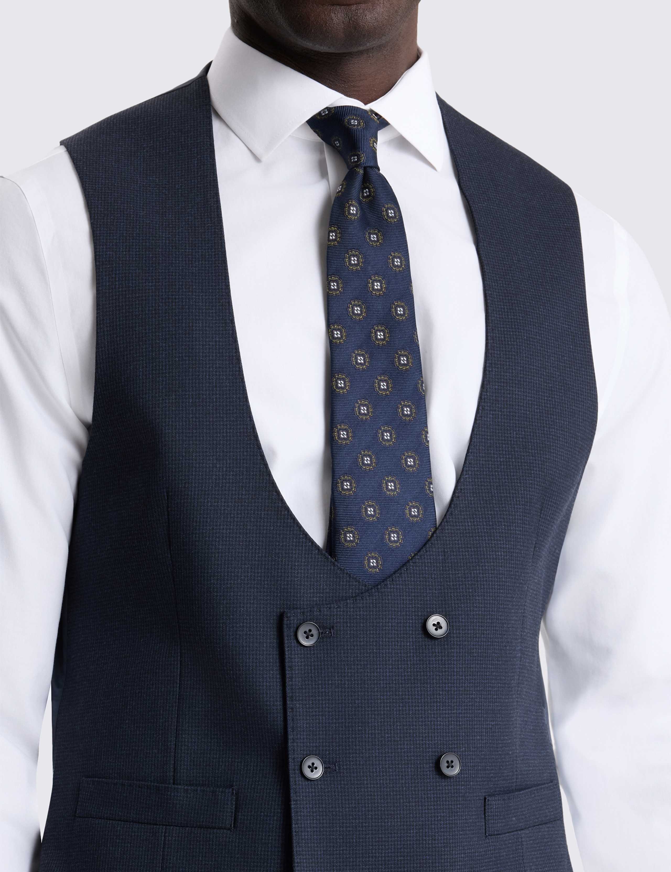 Tailored Fit Puppytooth Waistcoat 2 of 3