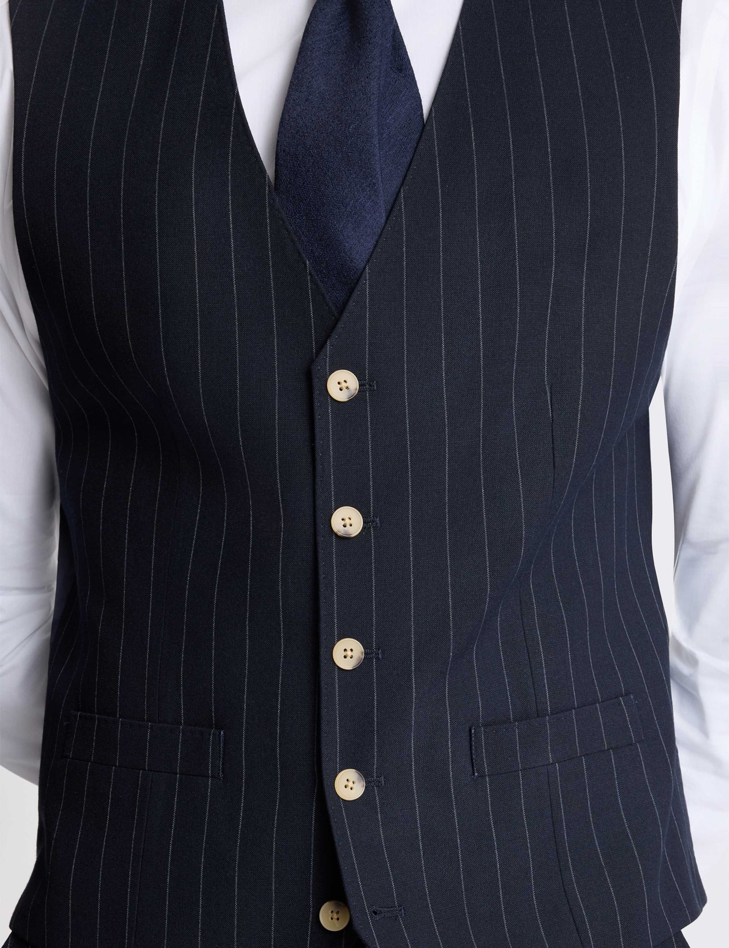 Tailored Fit Striped Waistcoat 3 of 3