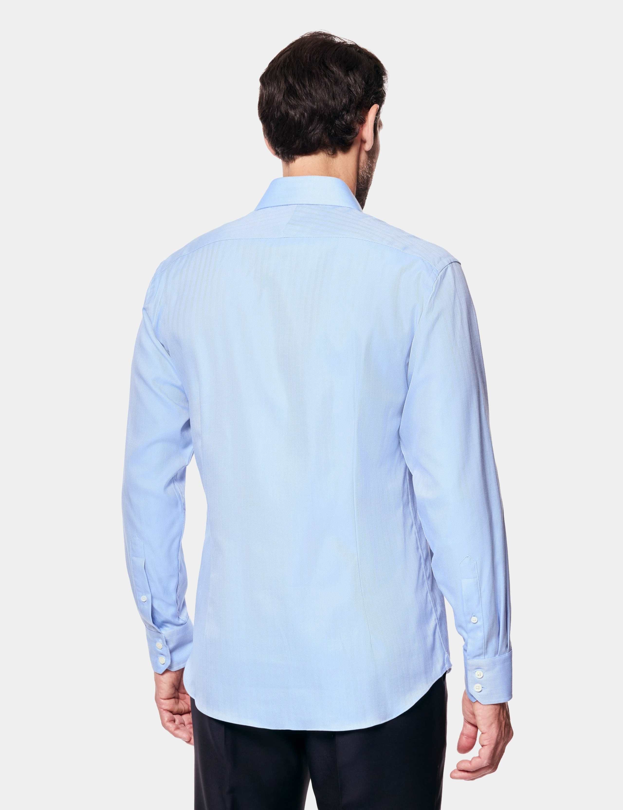 Regular Fit Pure Cotton Herringbone Shirt 2 of 3