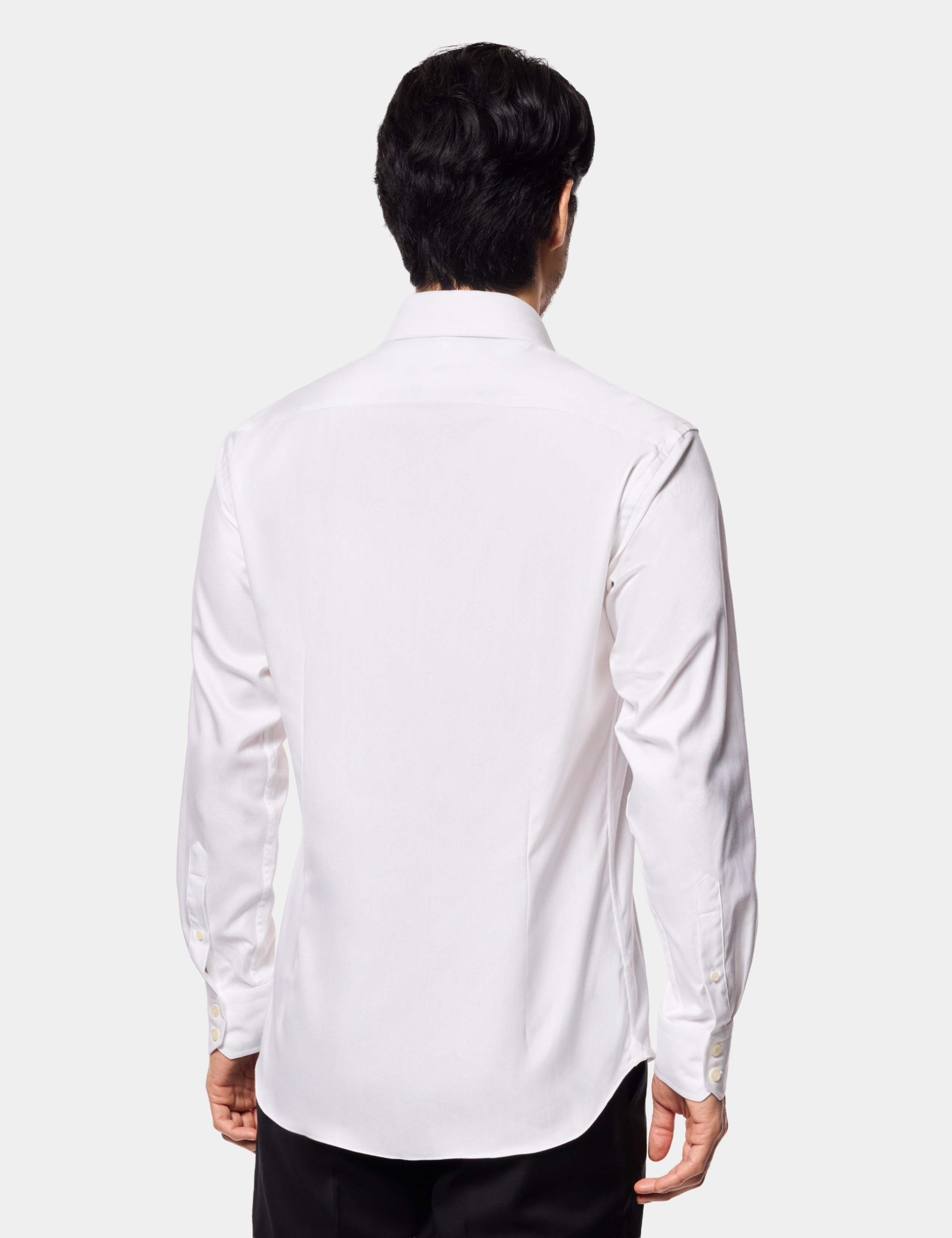 Regular Fit Pure Cotton Herringbone Shirt 2 of 5