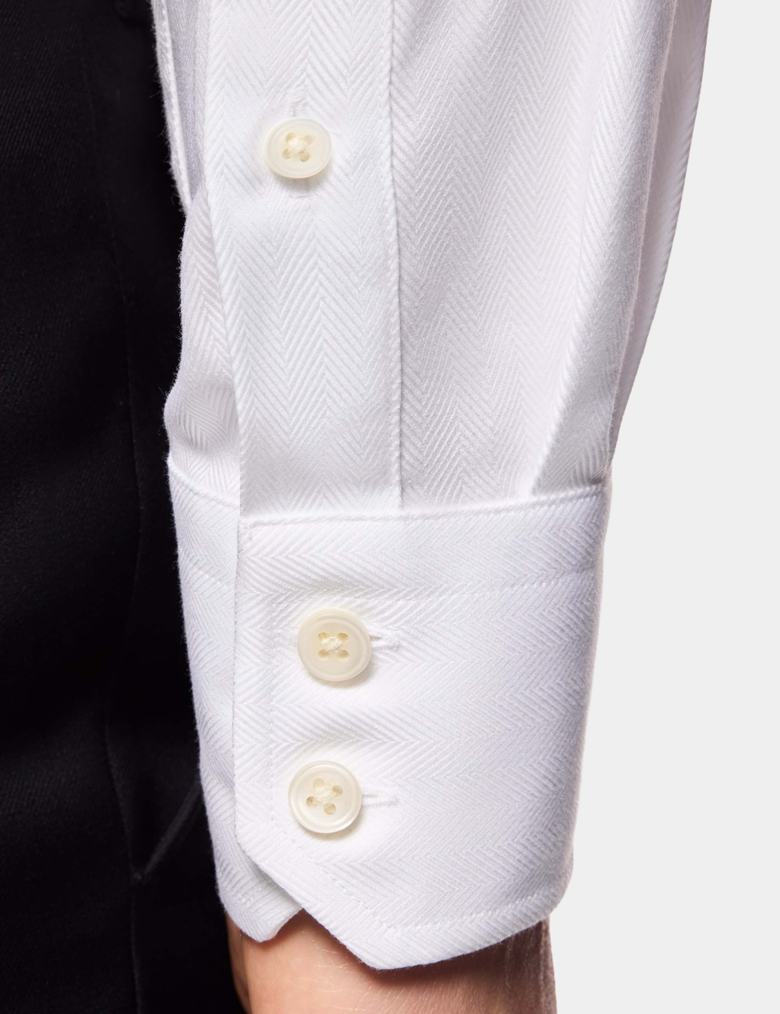 Regular Fit Pure Cotton Herringbone Shirt 5 of 5
