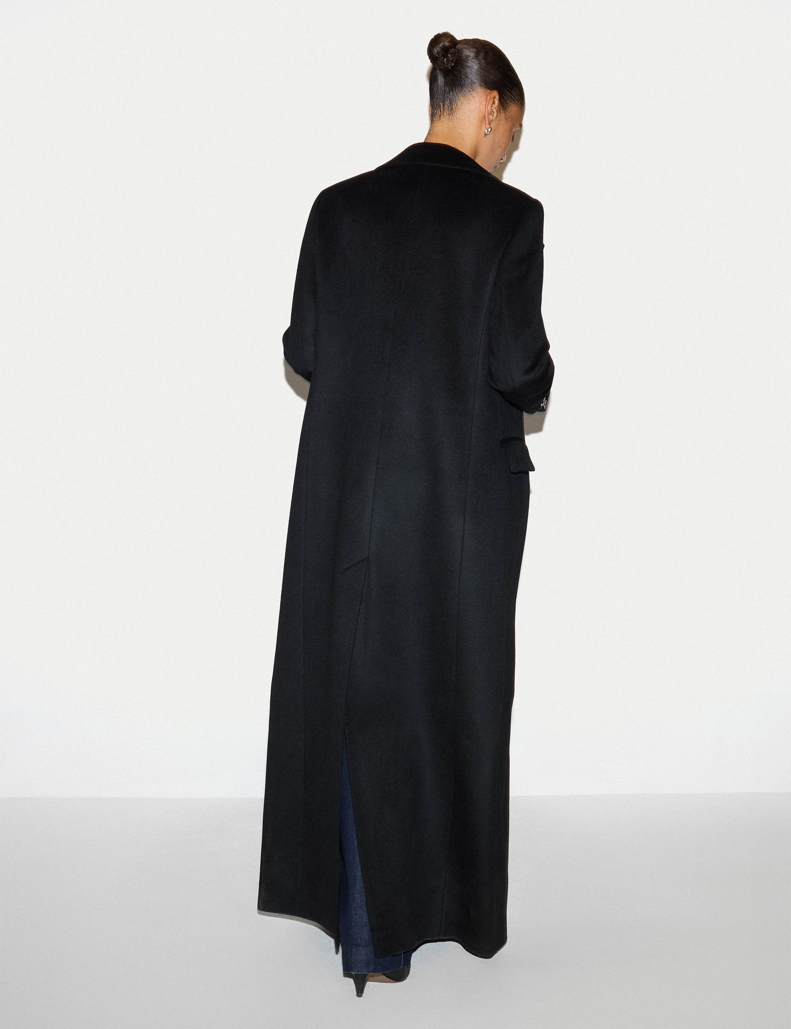 Pure Wool Single Breasted Longline Coat 4 of 7