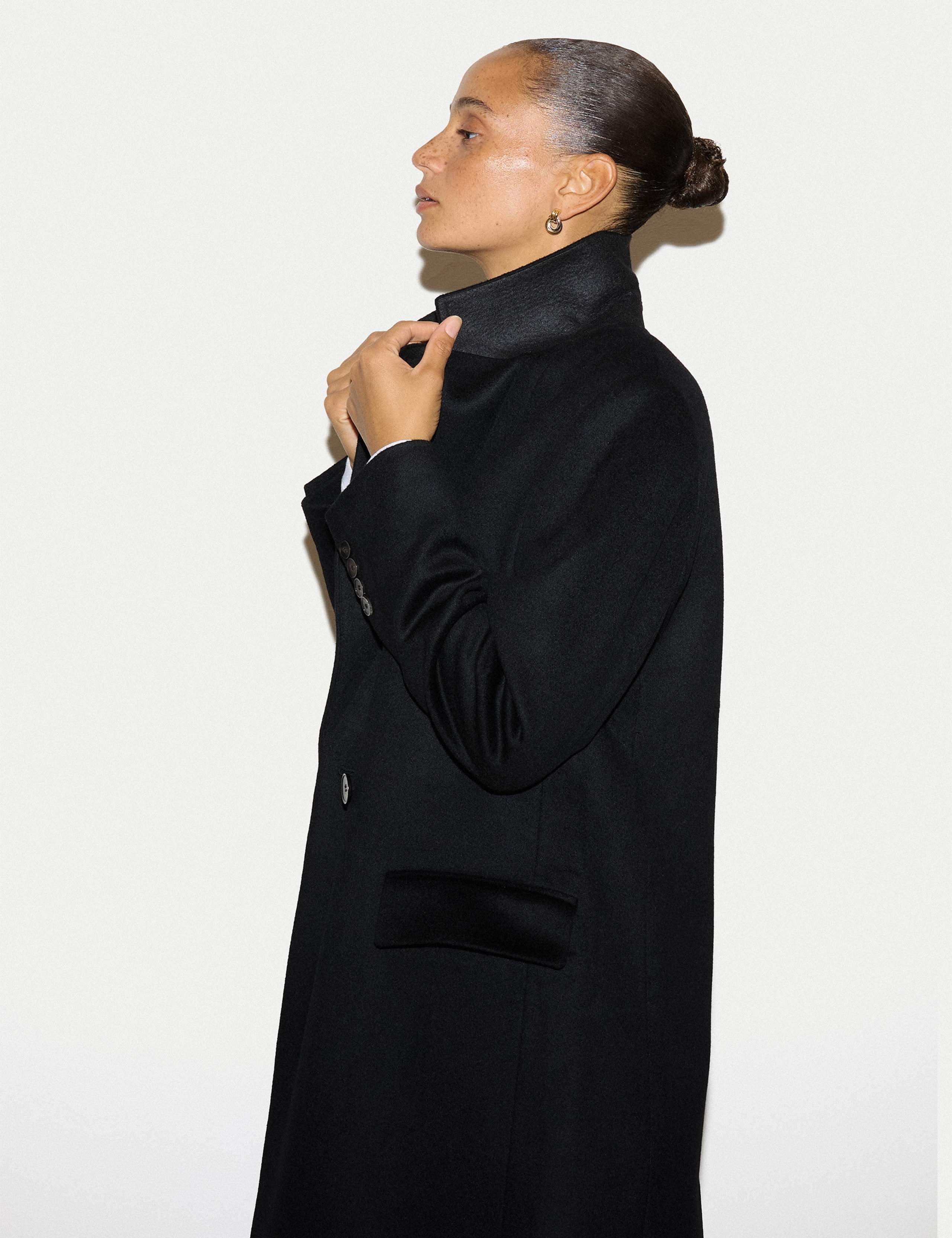 Pure Wool Single Breasted Longline Coat 7 of 7