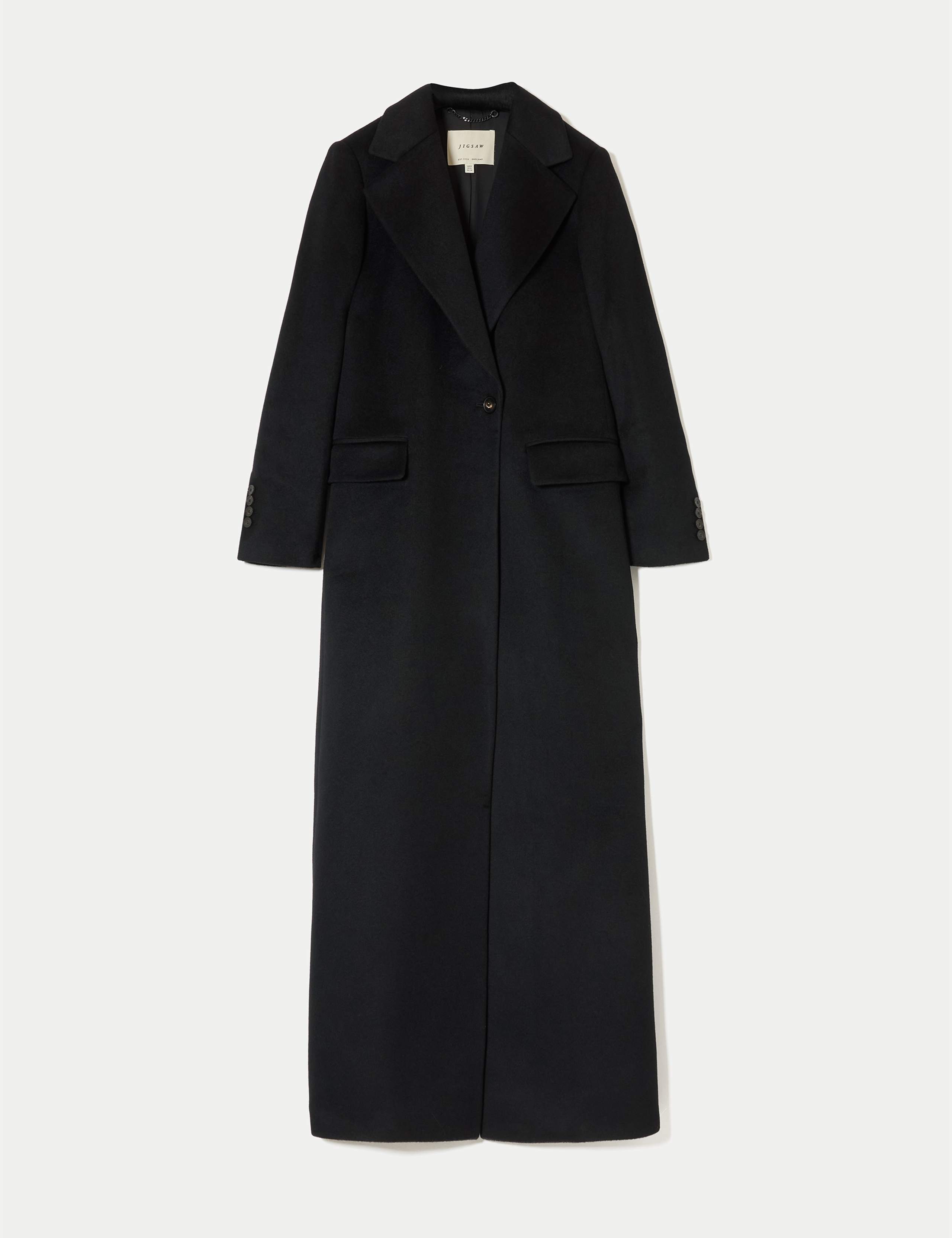 Pure Wool Single Breasted Longline Coat 2 of 7