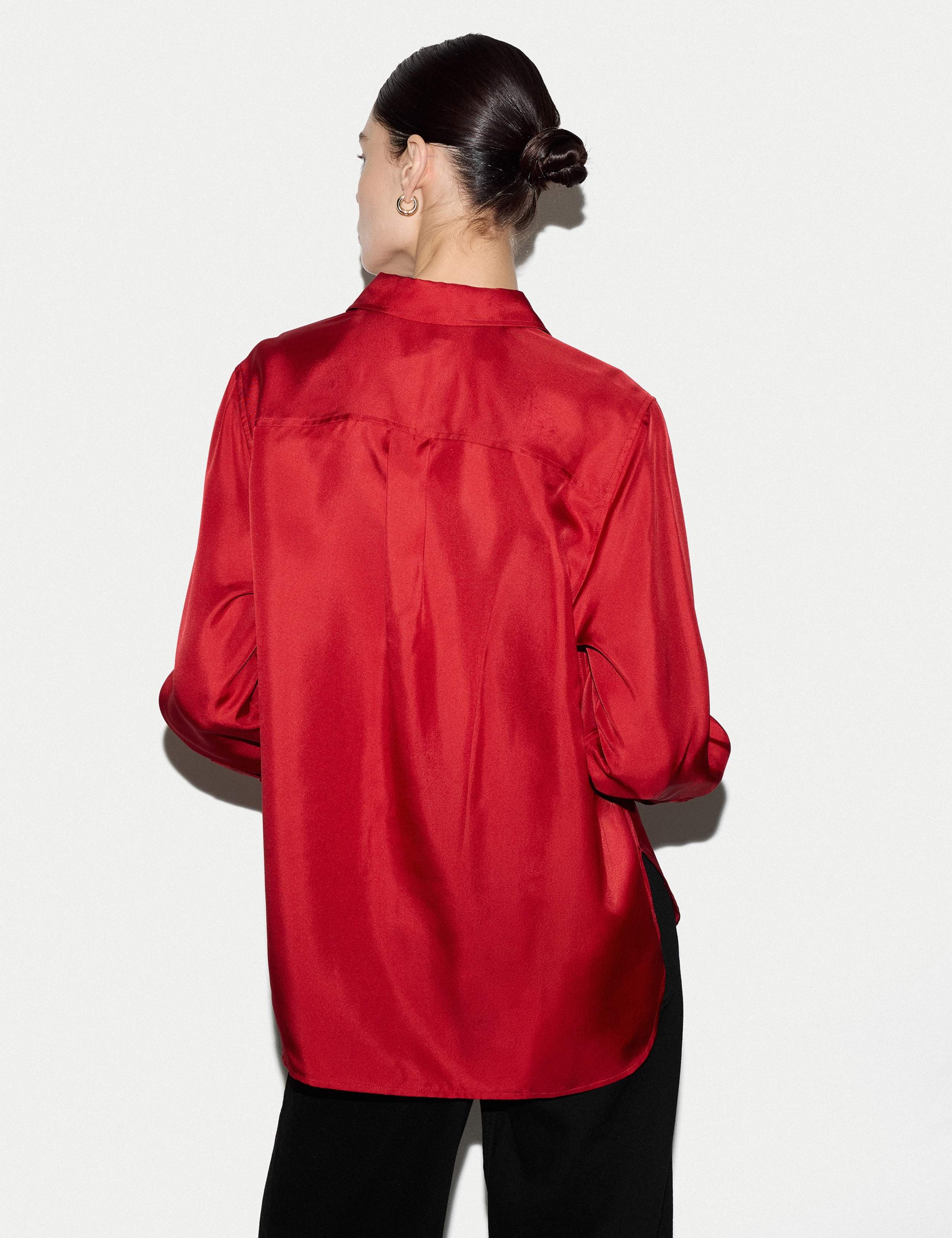 Pure Silk Collared Relaxed Shirt 3 of 5