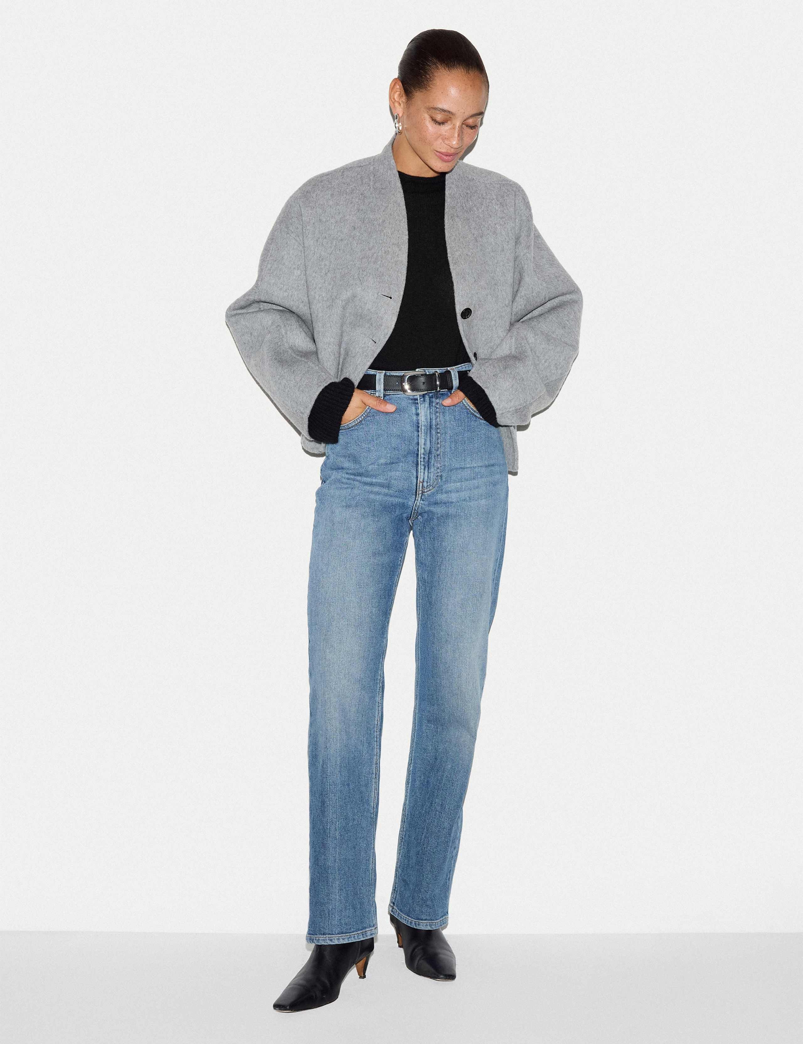 Pure Cashmere Striped Round Neck Jumper 5 of 5