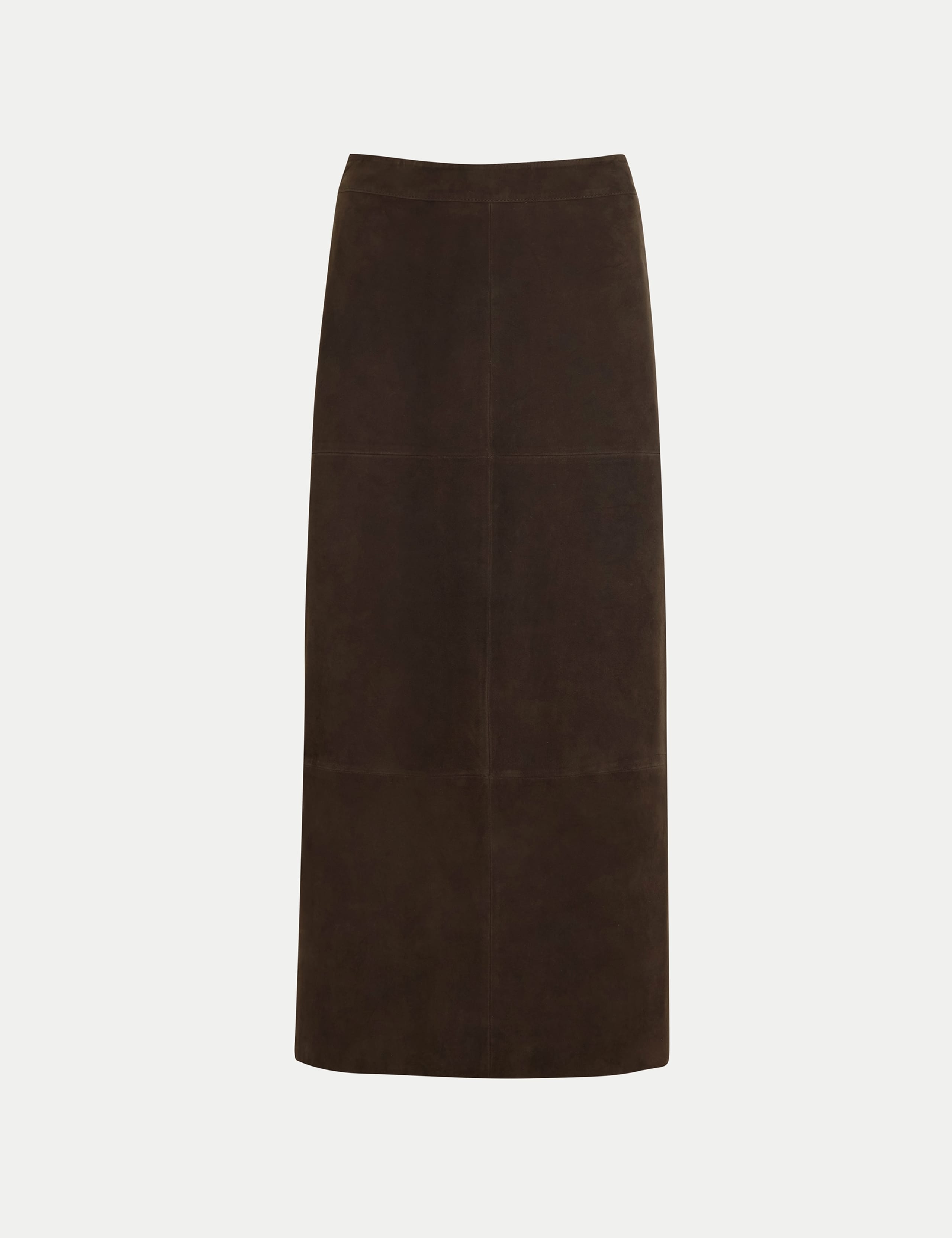 Pure Suede Side Split A Line Maxi Skirt 2 of 6