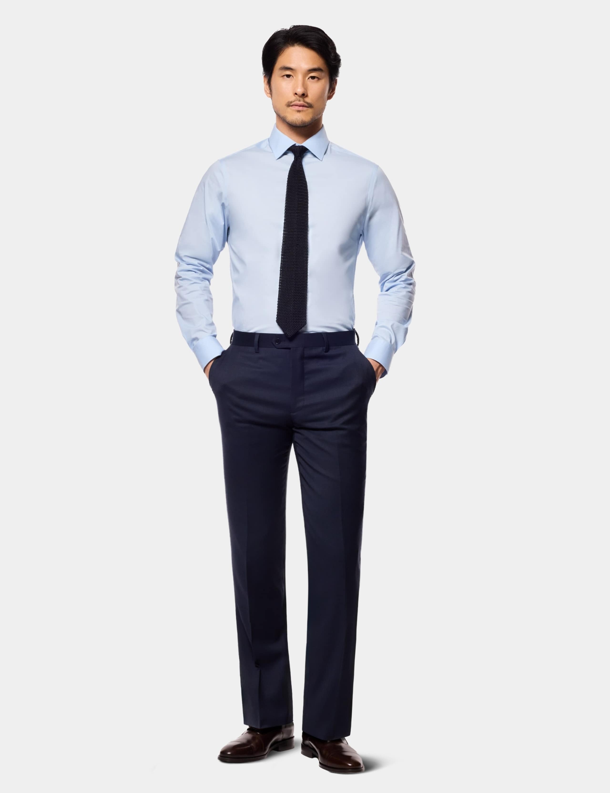 Regular Fit Pure Cotton Herringbone Shirt 3 of 5