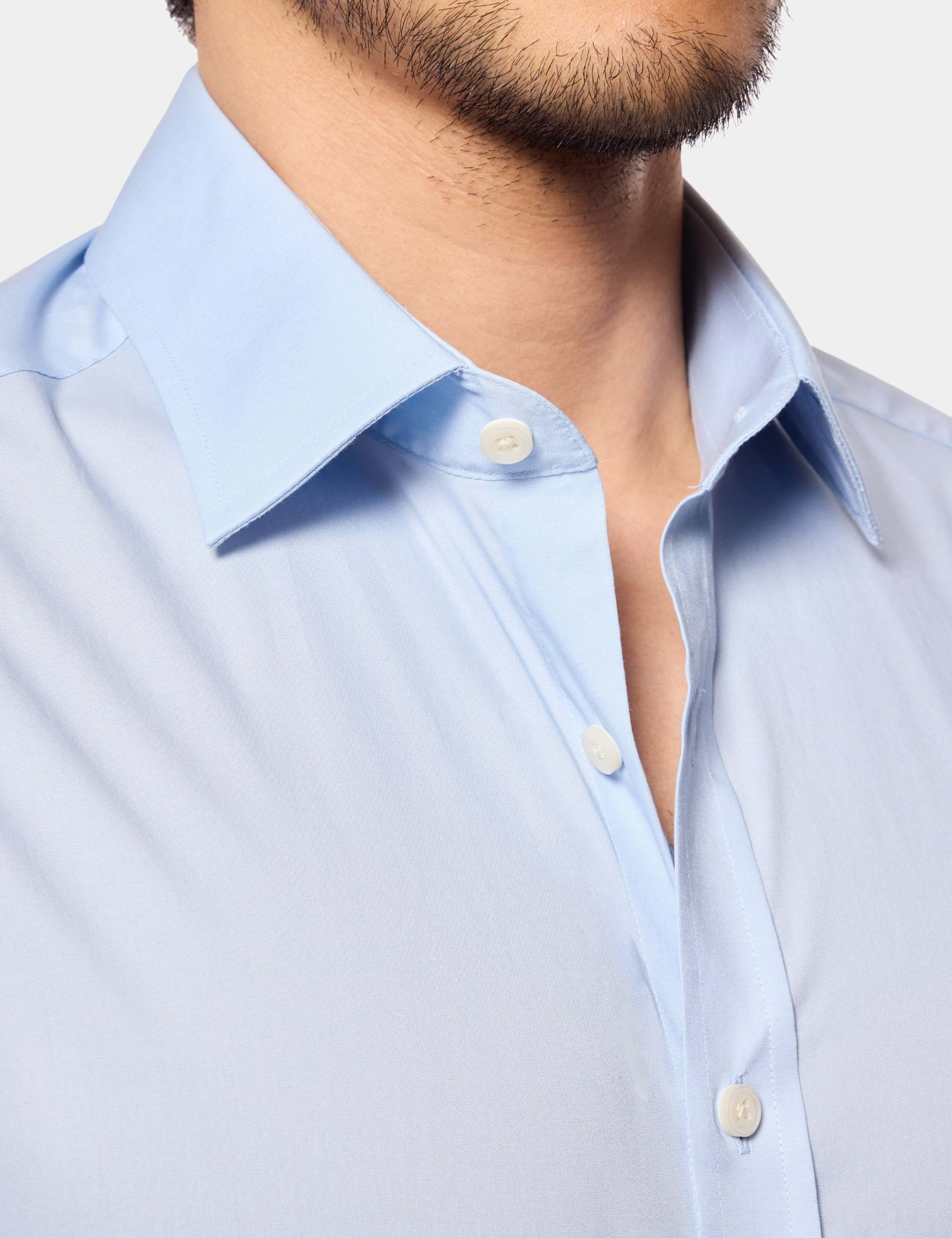 Regular Fit Pure Cotton Herringbone Shirt 4 of 5