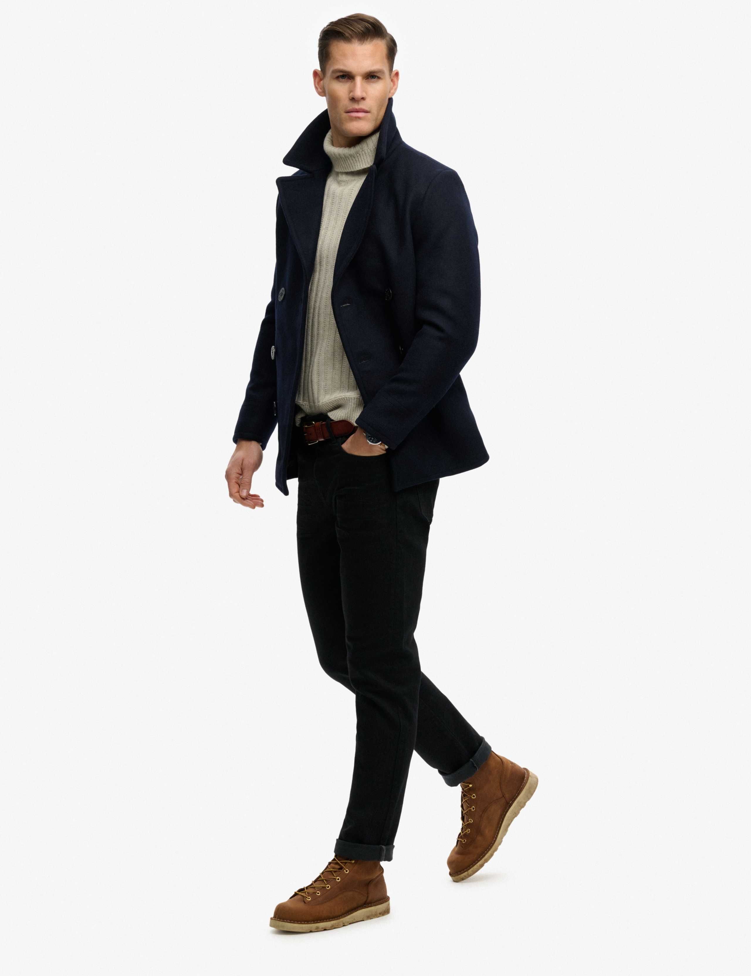 Wool Blend Pea Coat 5 of 7