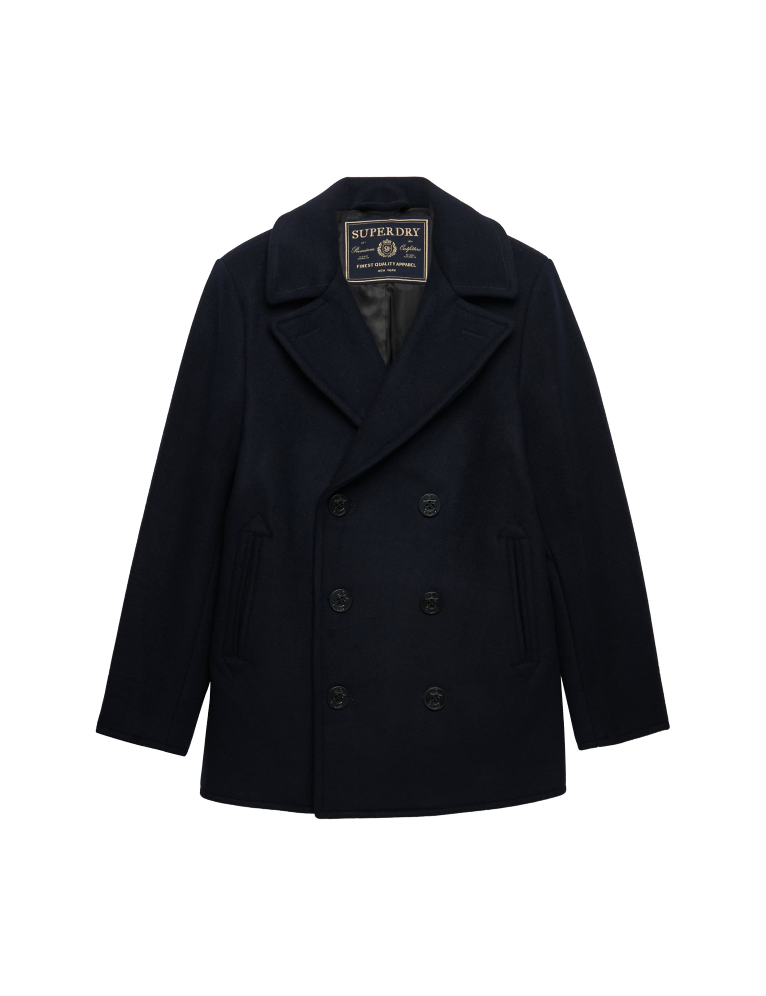 Wool Blend Pea Coat 2 of 7