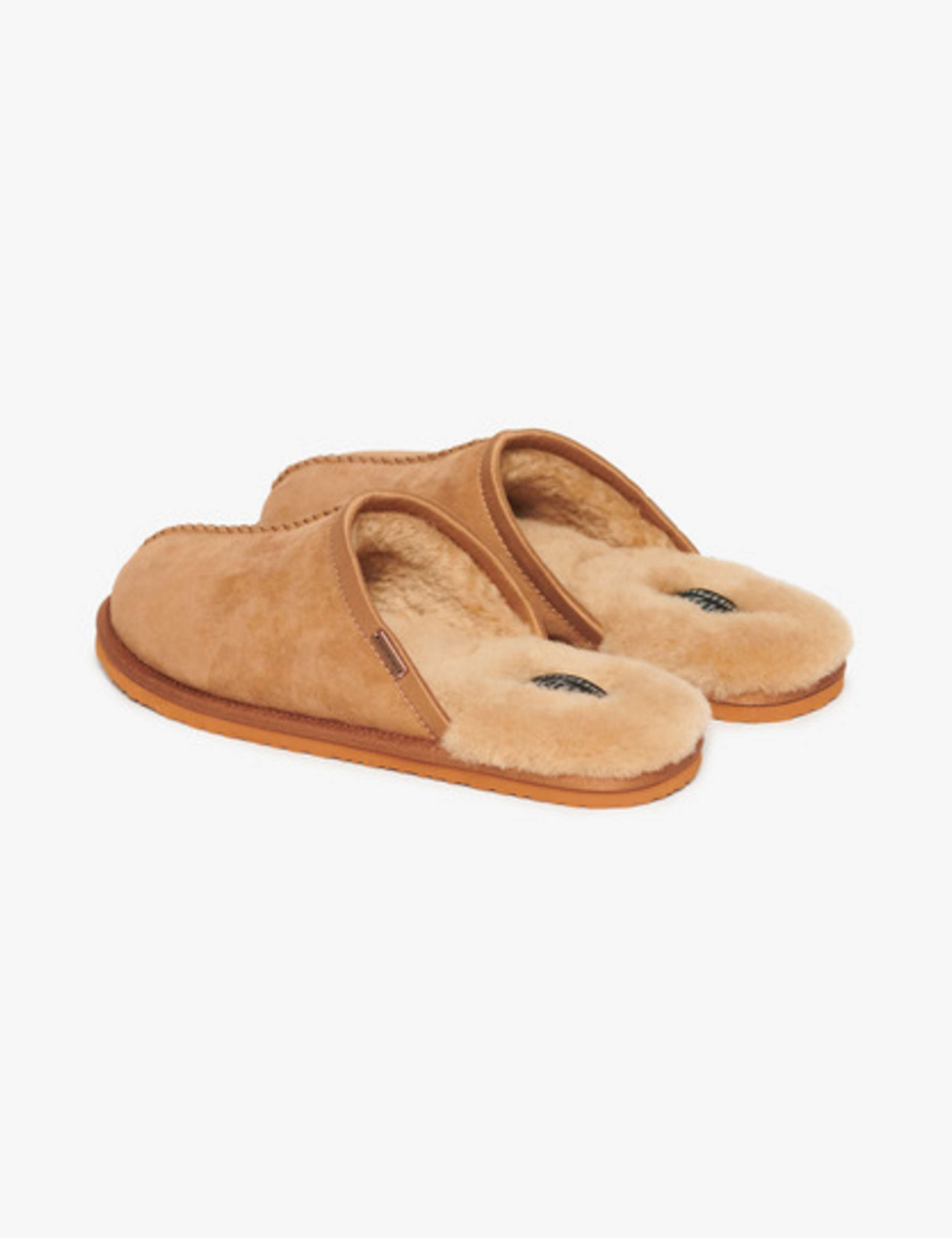 Suede Faux Fur Lined Mule Slippers 5 of 8