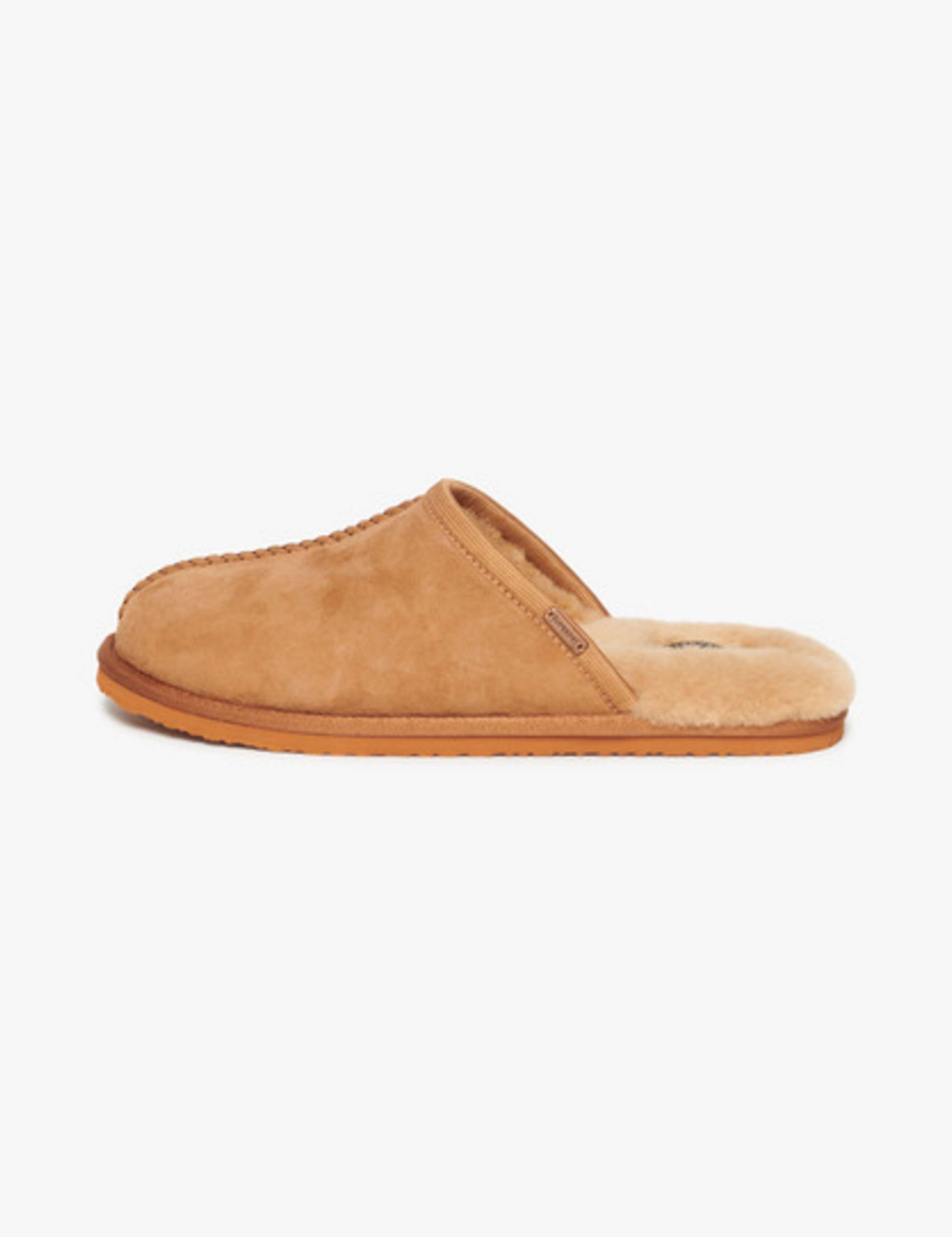 Suede Faux Fur Lined Mule Slippers 6 of 8
